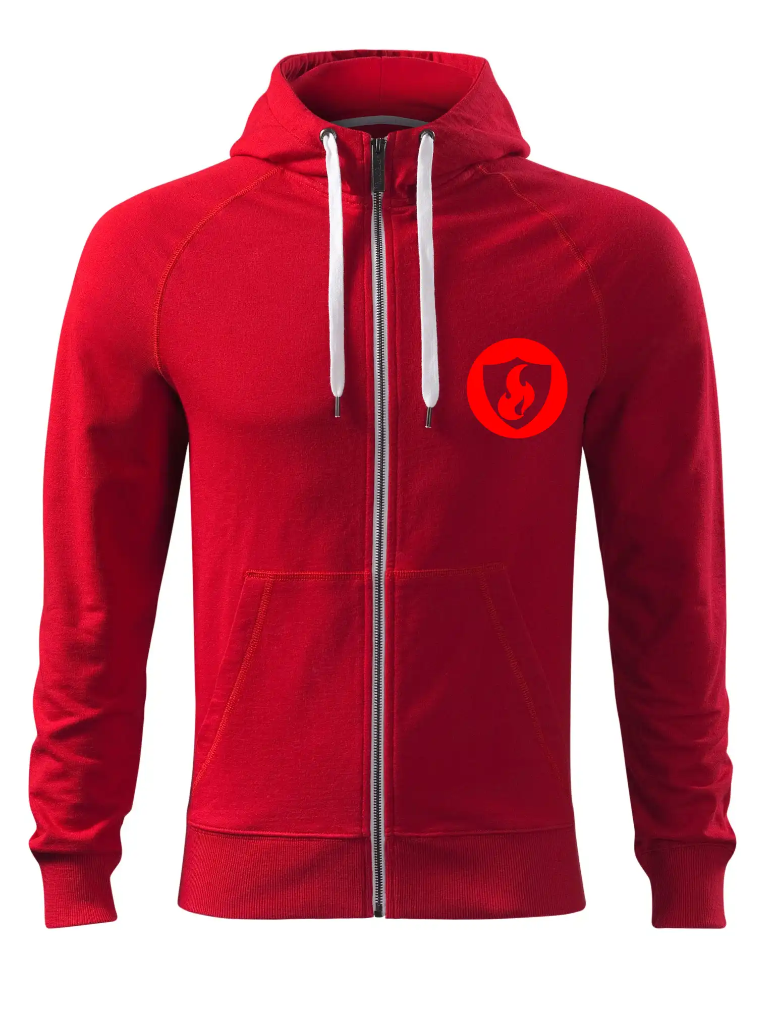 Originálne tričká pre hasičov - Erb plameň na prso - Mikina Voyage  - 100% bavlna