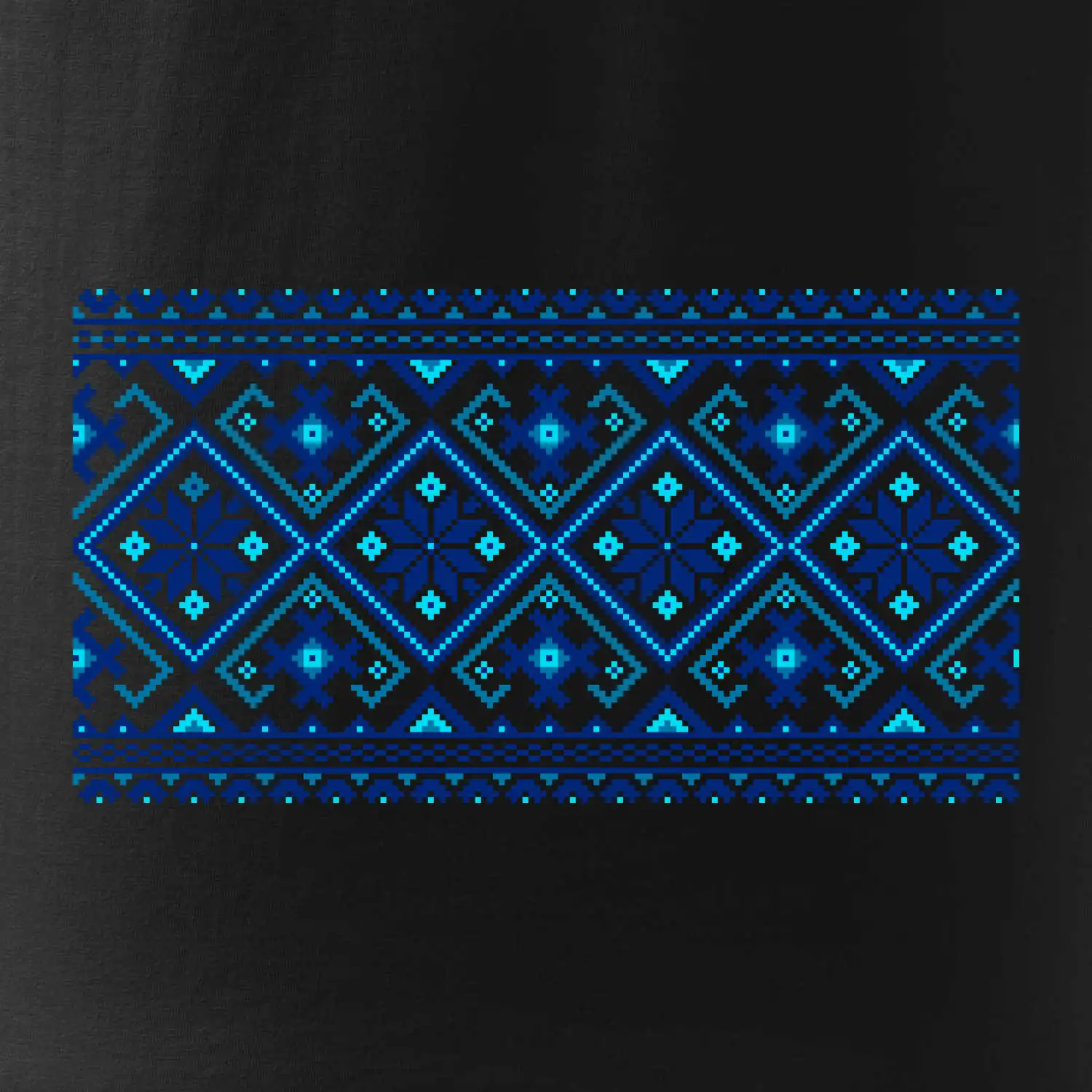 Ukrajinský vzor - modrý