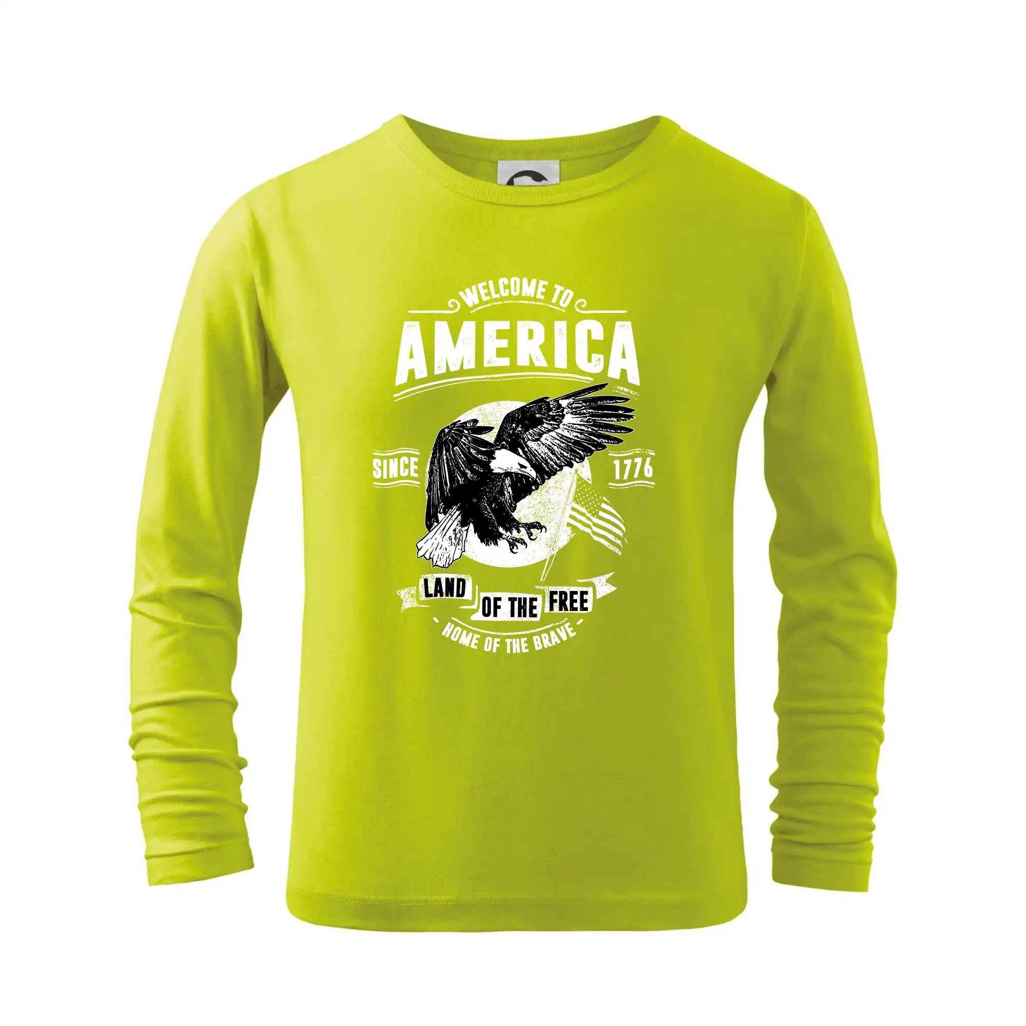 Tričká USA - Welcome To America - Tričko detské Long Sleeve