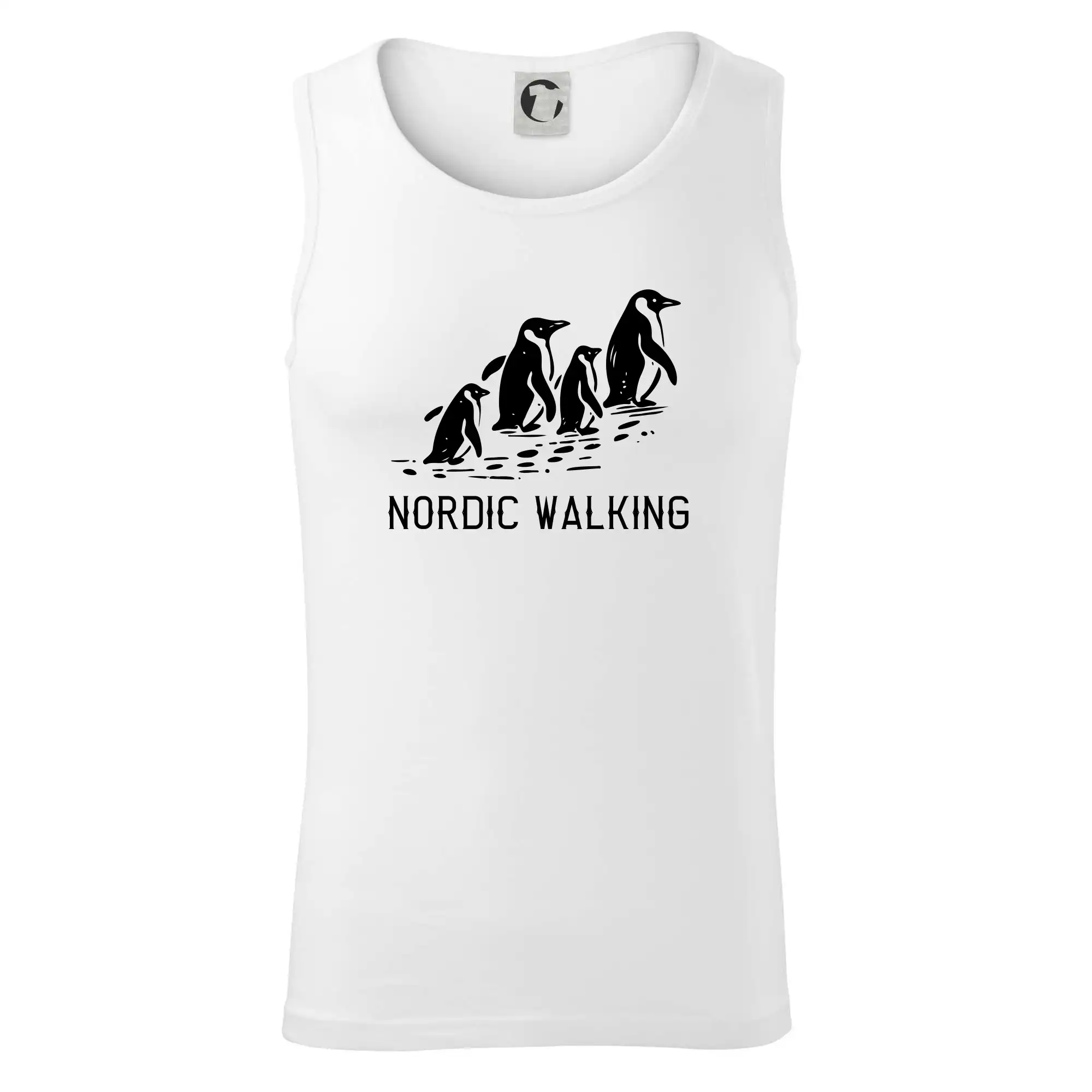 Trička pre cestovateľov - Nordic walking tučniaky - vintage - Tielko pánske Core