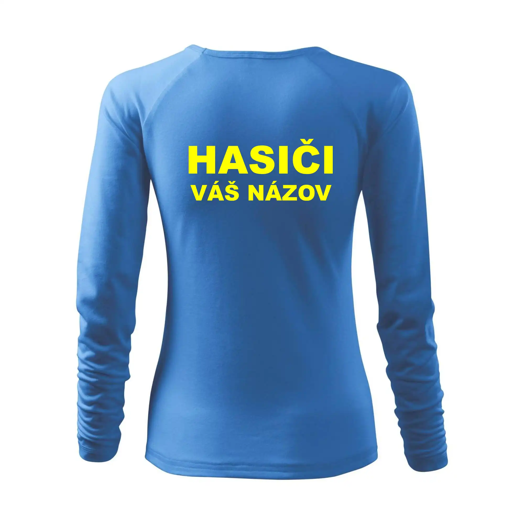 Hasiči - žltý nápis - váš názov zboru