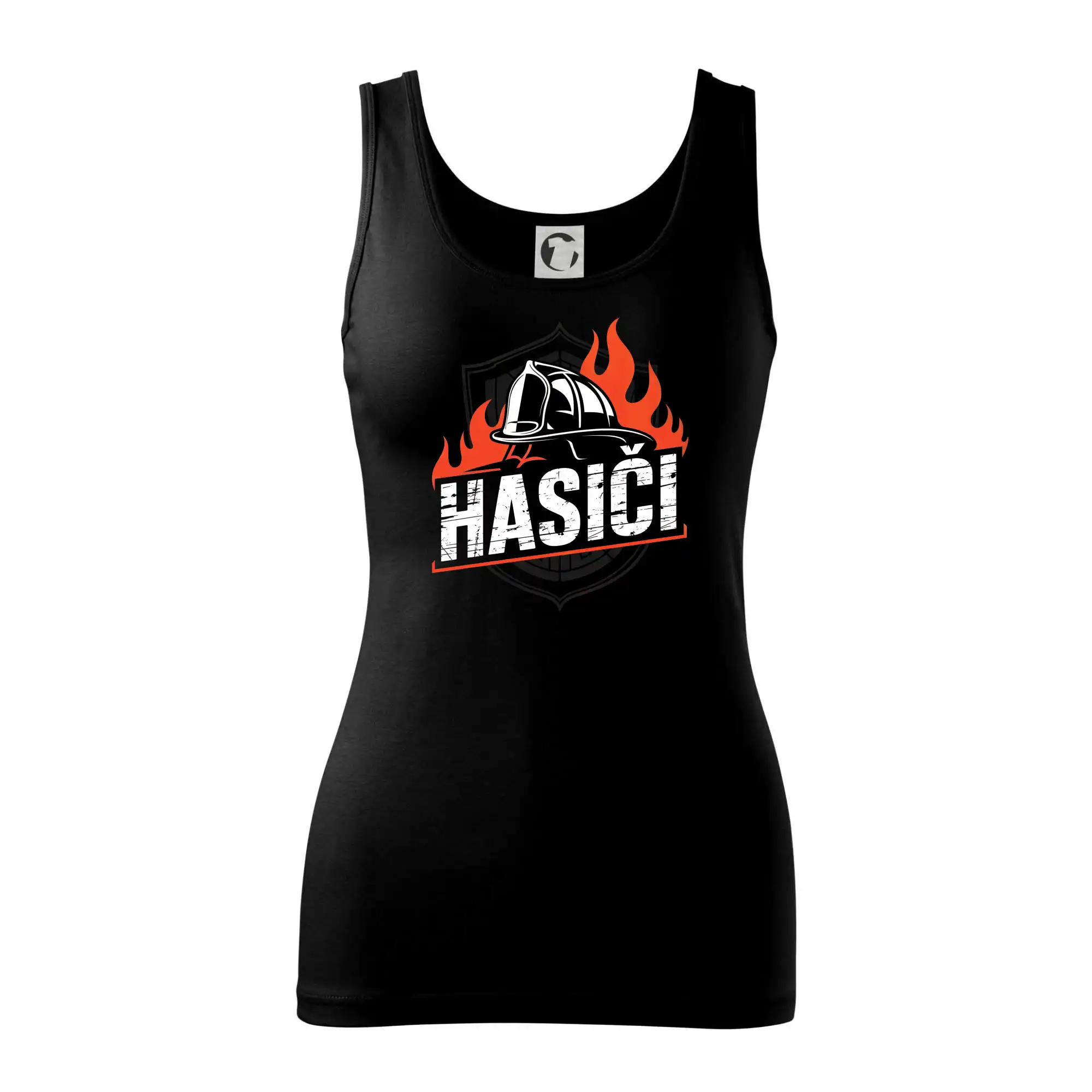 Originálne tričká pre hasičov - Hasiči barevný erb - Dámske tielko