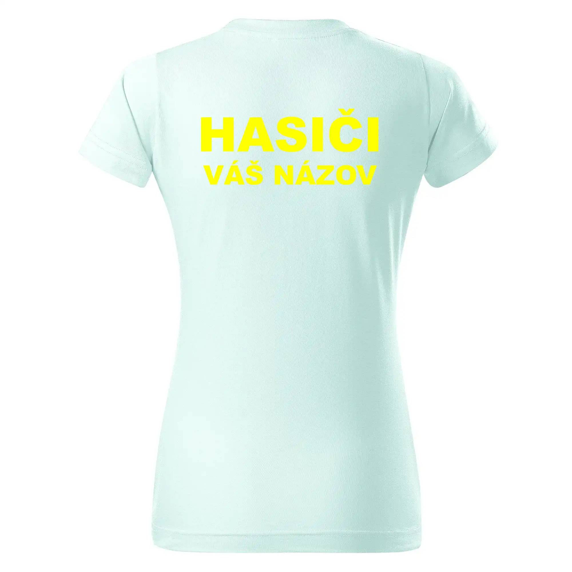Hasiči - žltý nápis - váš názov zboru