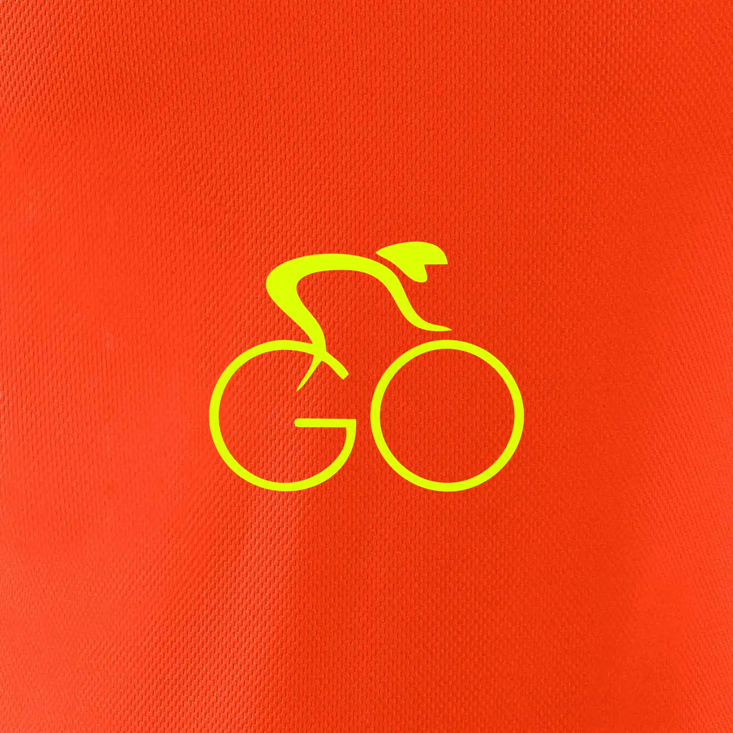 GO - Fluo cyklista malý