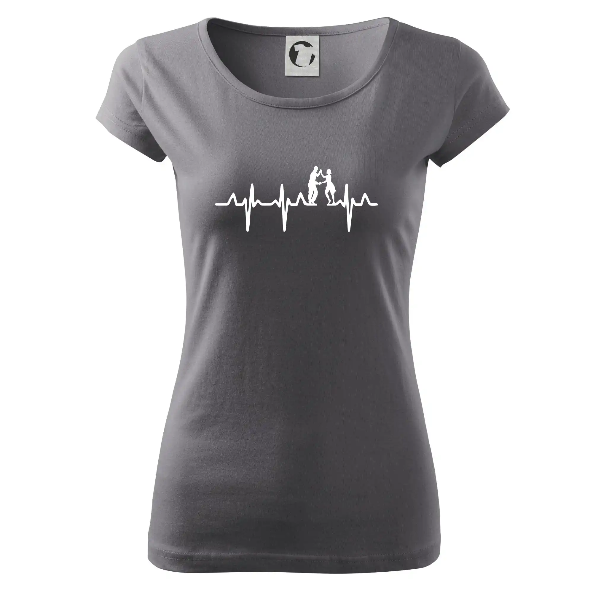 Tričká pre tanečníkov salsy - EKG salsa tanečníci - Dámske tričko Pure