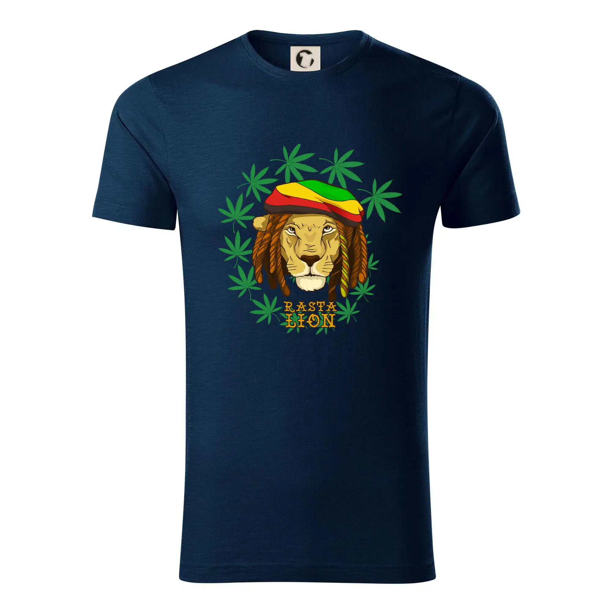 Tričká pre pohodový ľudí - Rasta Lion - Tričko z organickej bavlny