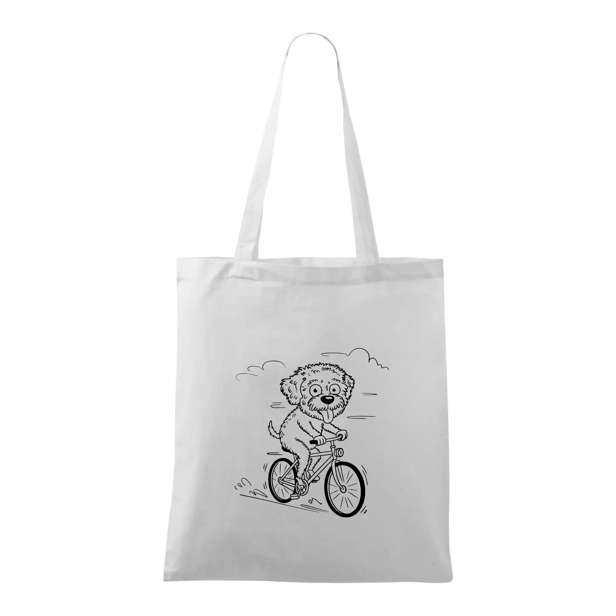 Lagotto romagnolo karikatura na kole černá