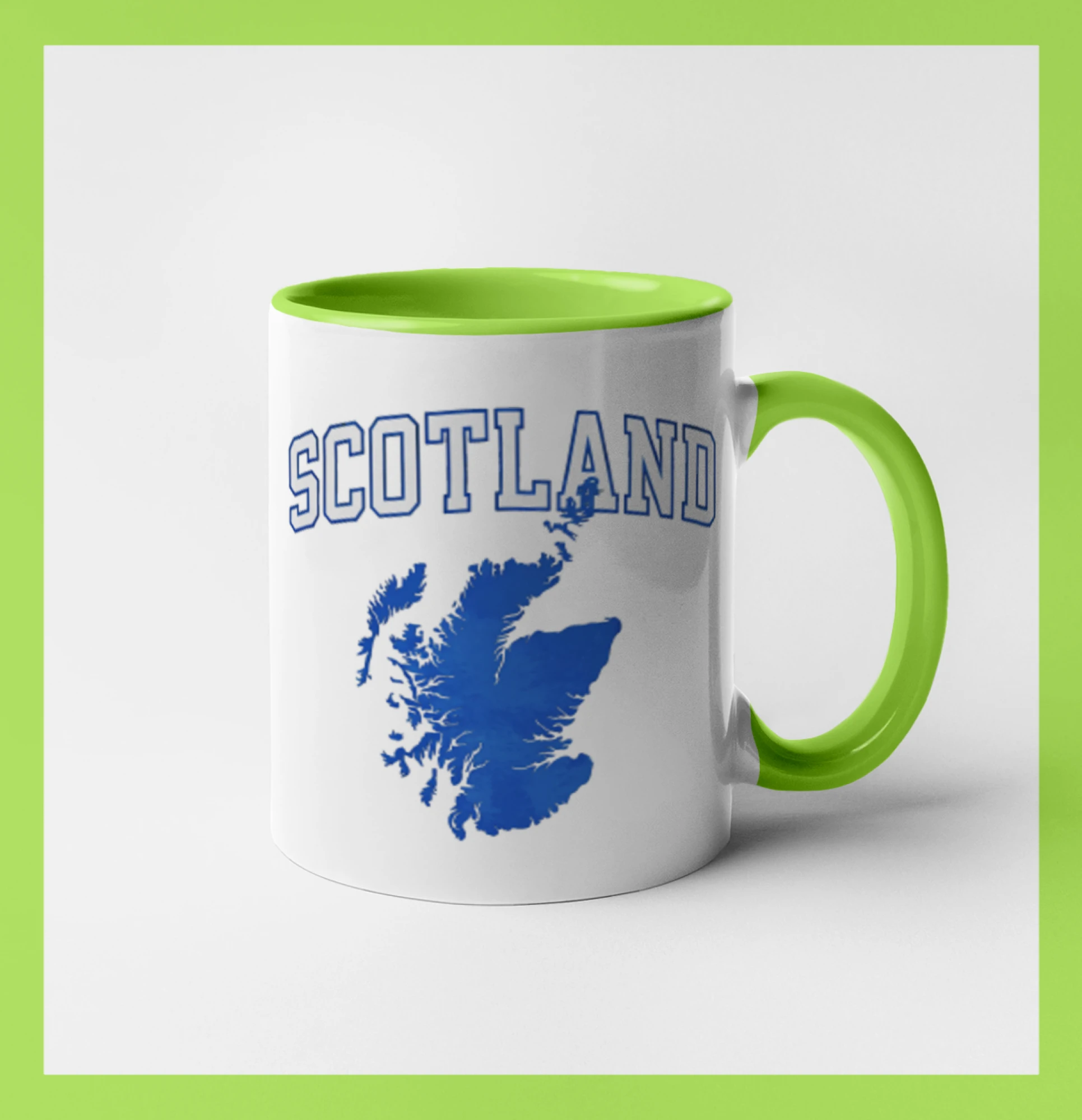 Scotland nápis s mapou