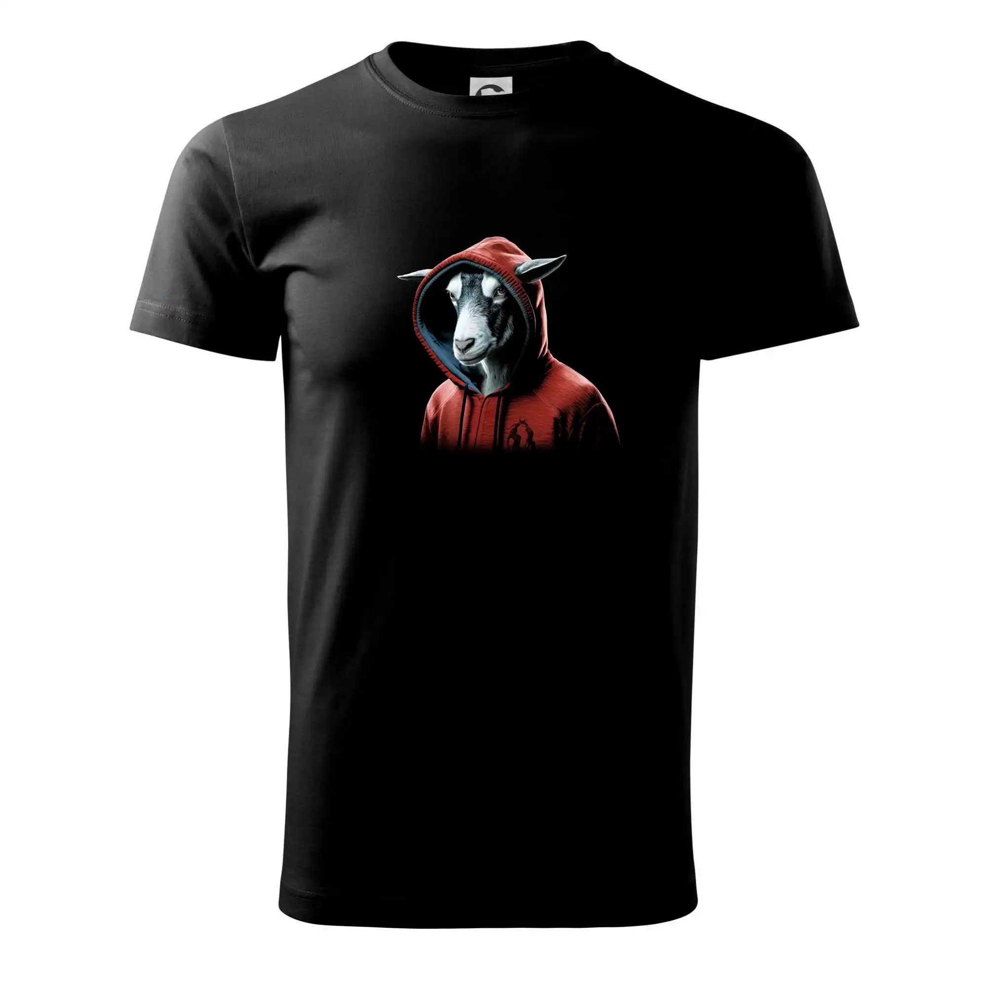 Tričká so zvieratami - Koza v mikině - Tričko extra veľké  (5-8XL)