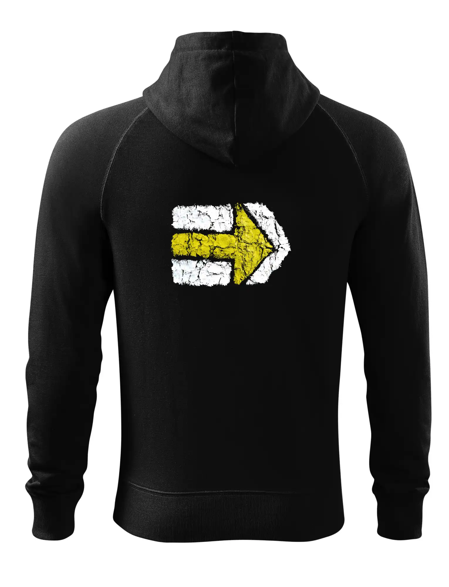 Trička na kempovanie - Párová turistická značka žlutá - Mikina Voyage  - 100% bavlna