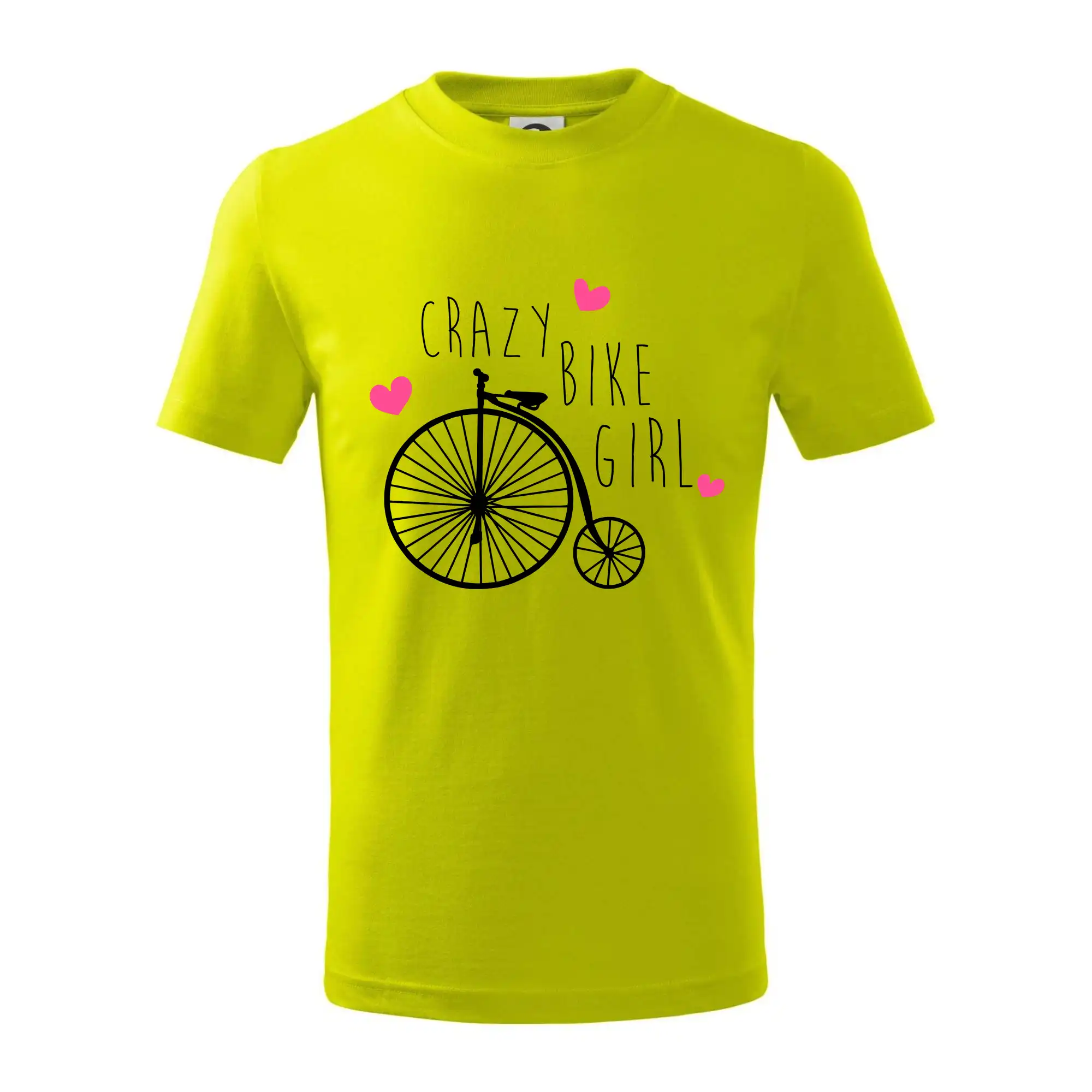 Tričko ako darček pre cyklistu - Crazy bike girl - Tričko detské bavlnené
