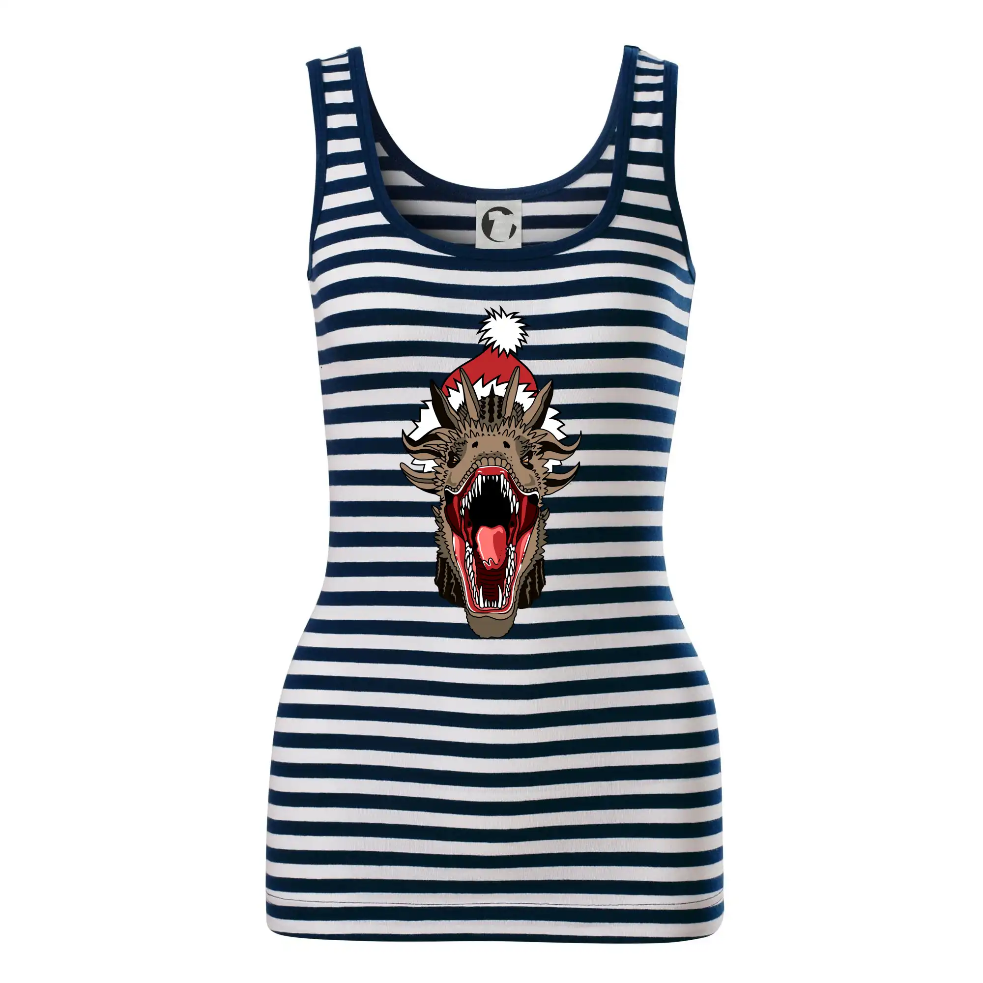 Vianočné tričká - Vánoční drak (Pecka design) - Sailor tielko na vodu