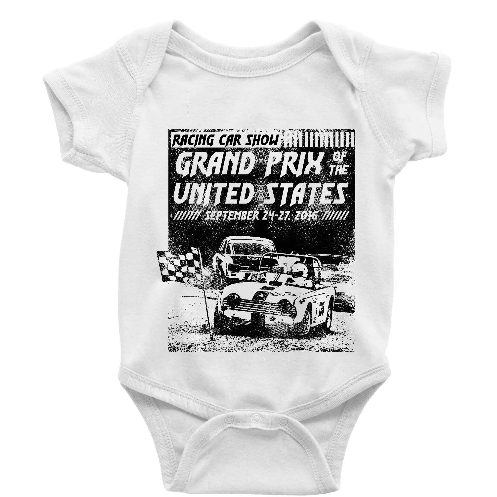 Auto tričká - Grand Prix Of The United States - Body dojčenské s krátkym rukávom