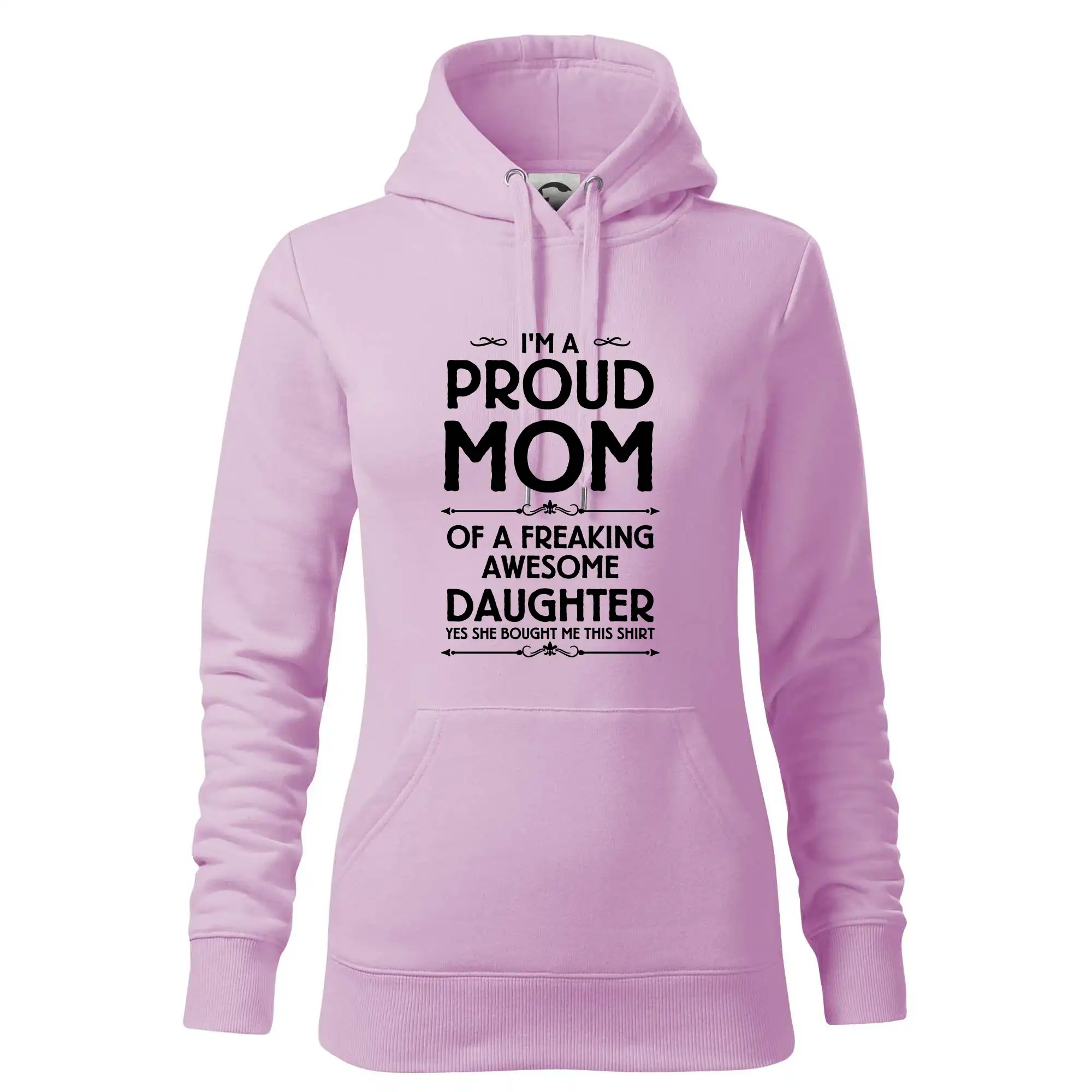 Tričká a mikiny pre mamičky - Proud Mom Daughter - Mikina dámská Cape s kapucí