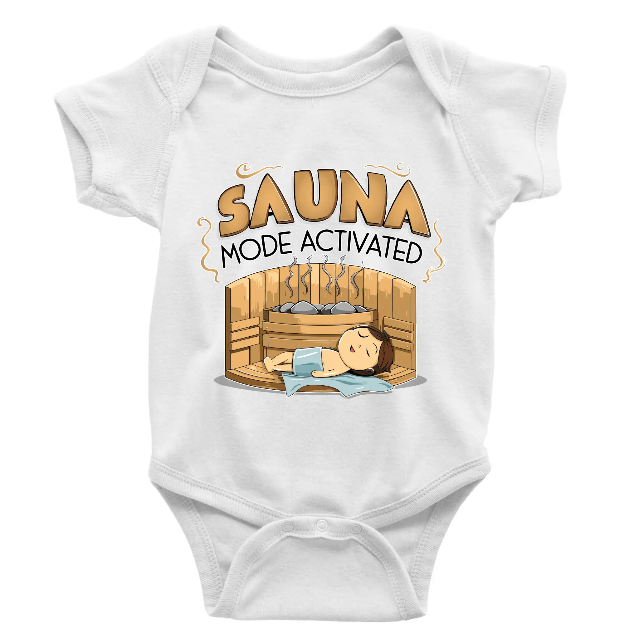 Sauna mode activated - Body dojčenské s krátkym rukávom