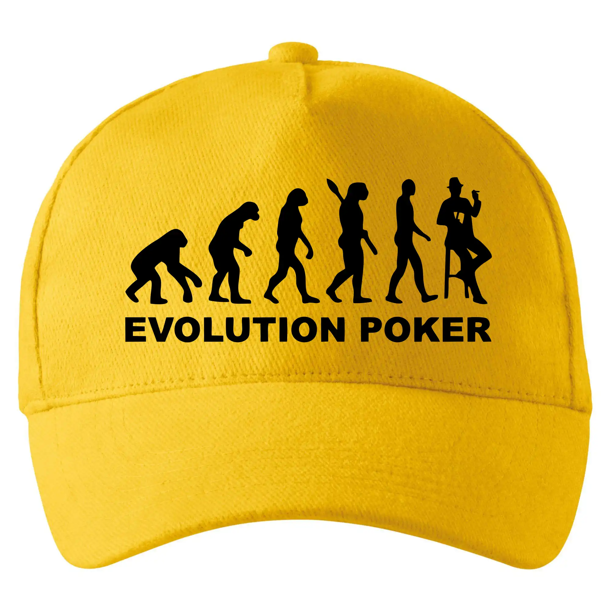 Poker tričká - Evolution poker - Šiltovka so zahnutým šiltom a mosaznou sponou