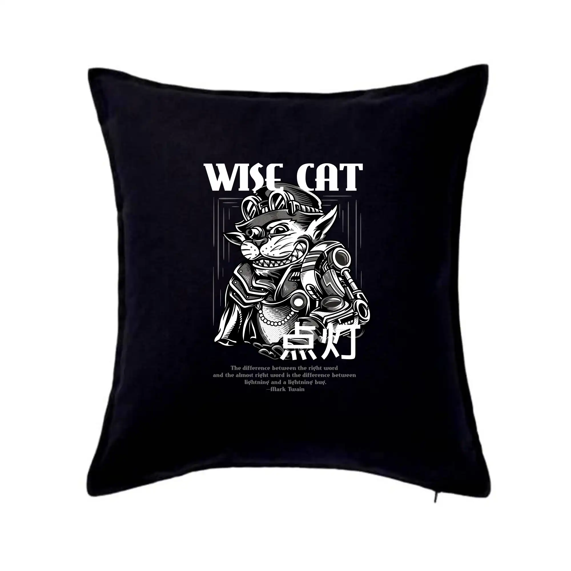 Tričká s potlačou steampunk - Steam punk wise cat - Vankúš 50x50