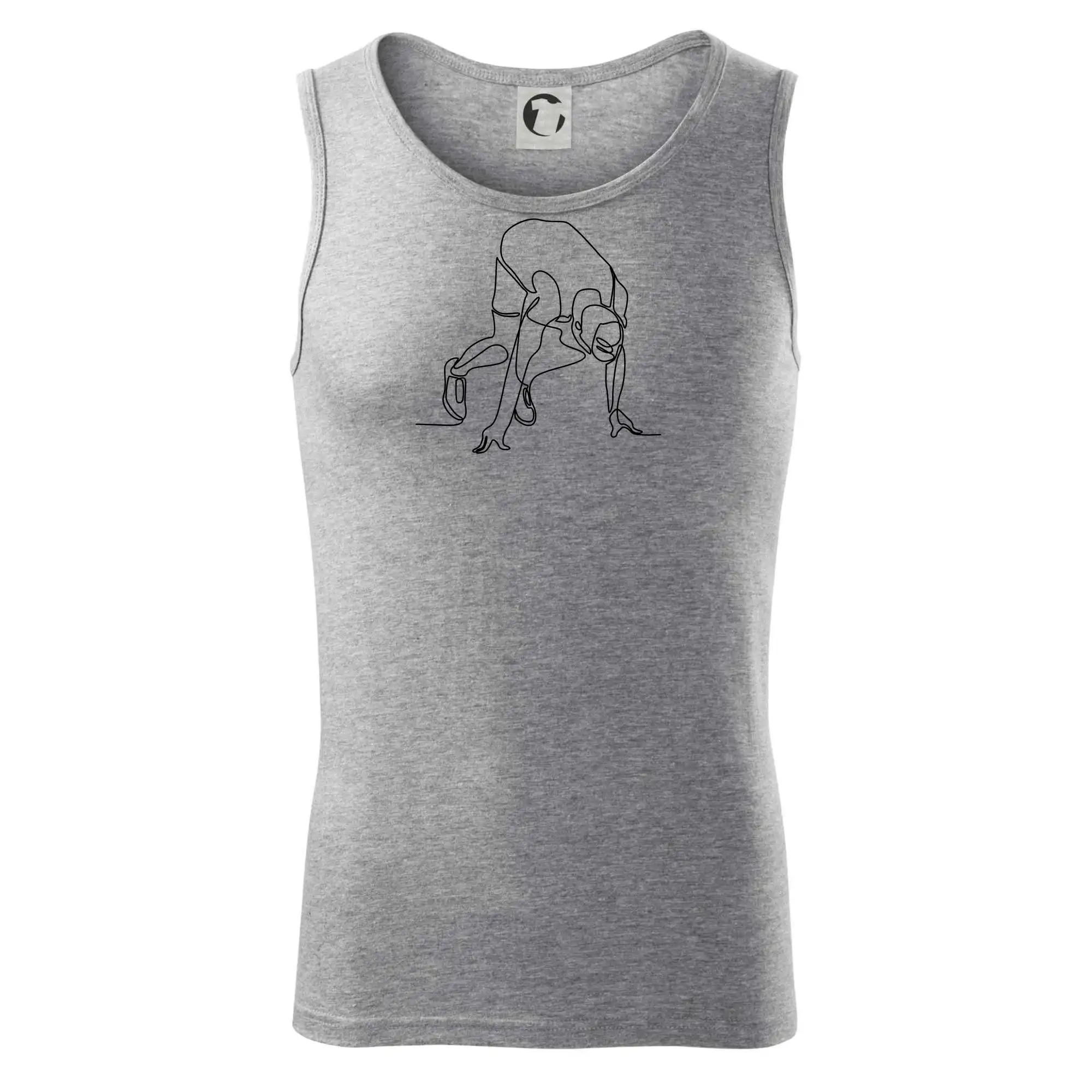 Běžec na startu jedním tahem