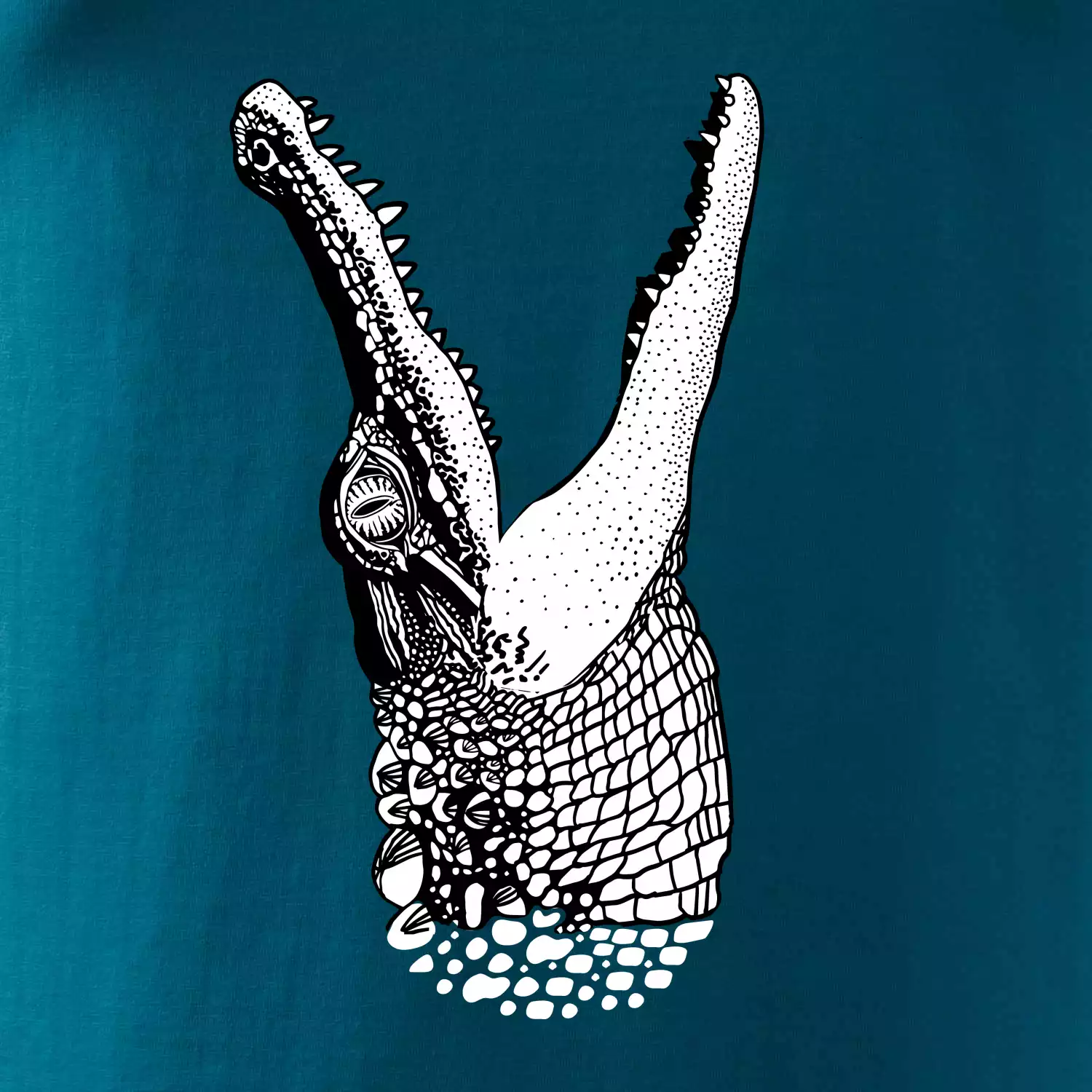 Krokodíl kreslený  (Pecka design)