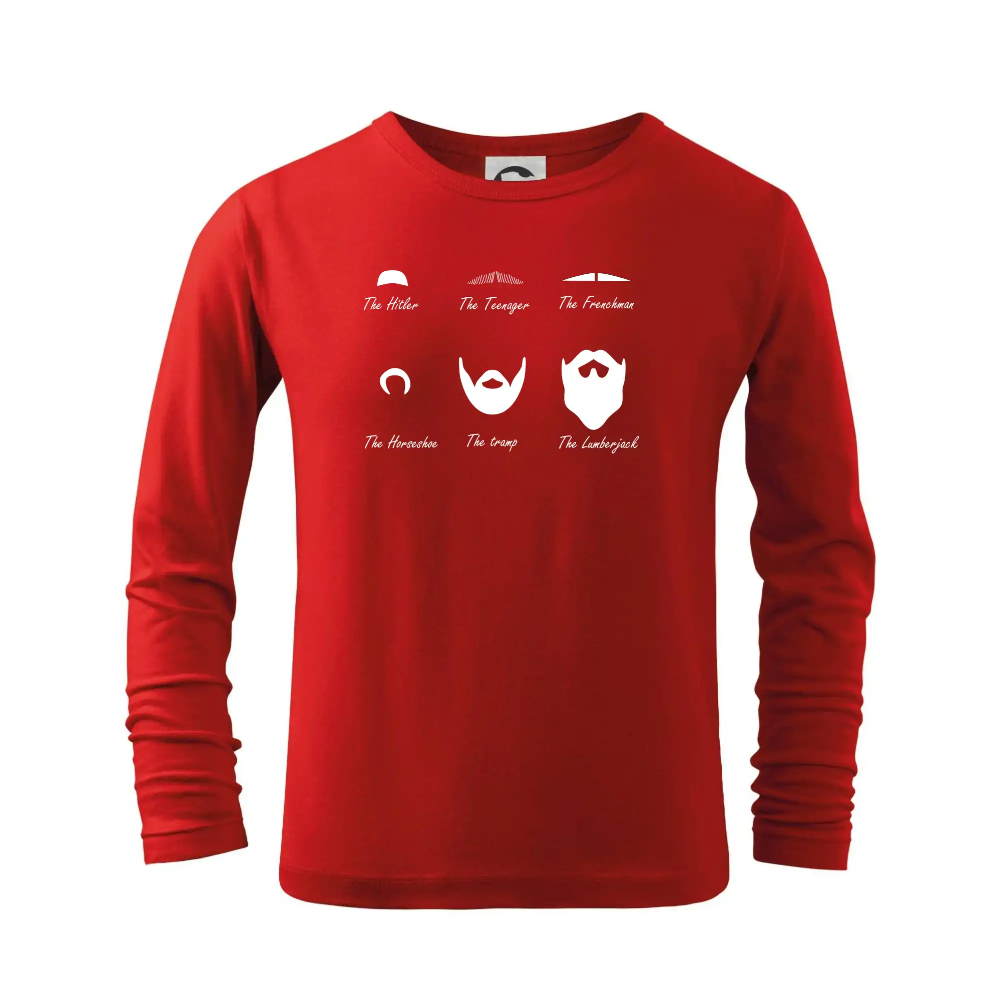 Tričká s fúzikmi - Mustache types of mustache - Tričko detské Long Sleeve