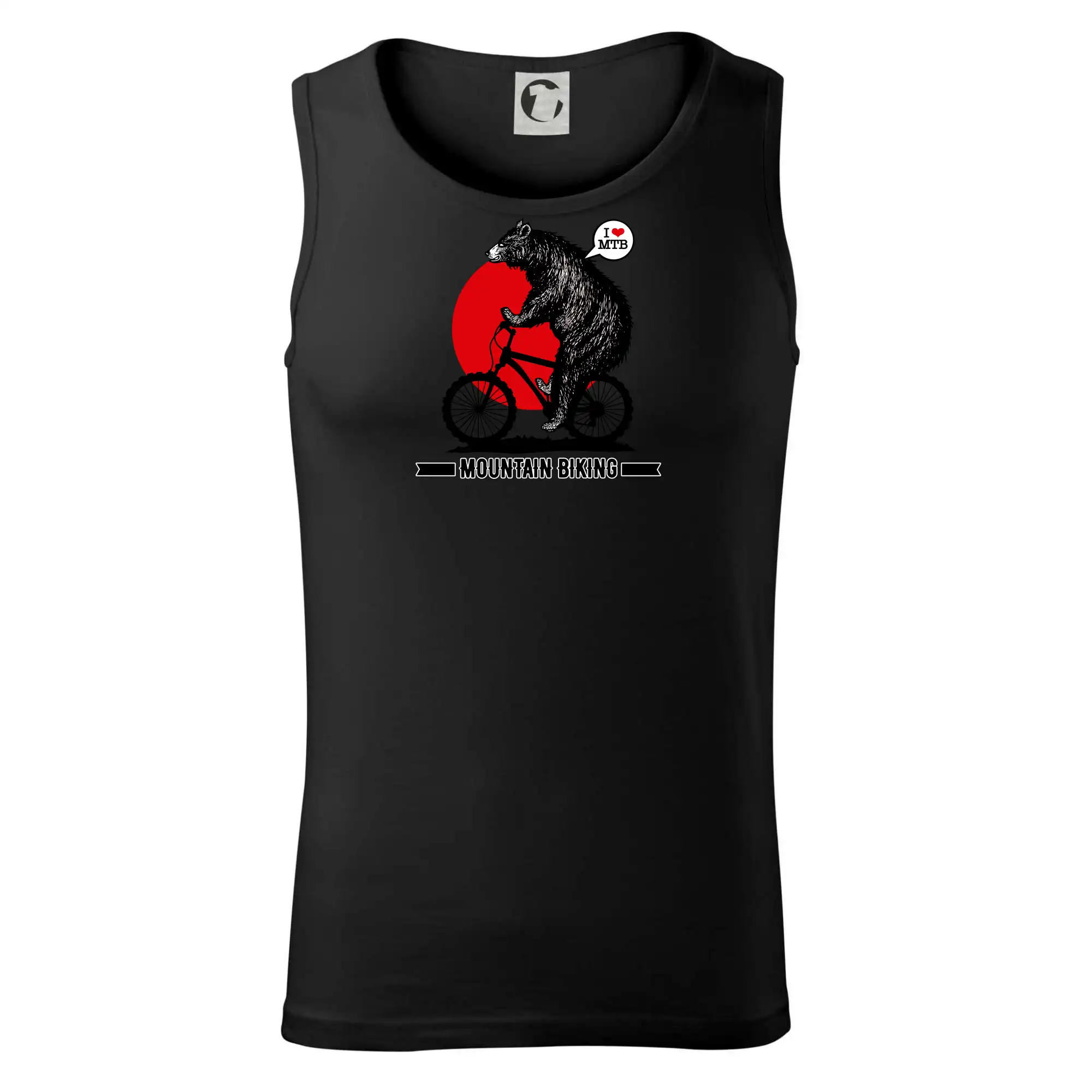 Tričko ako darček pre cyklistu - MTB medveď - Tielko pánske Core