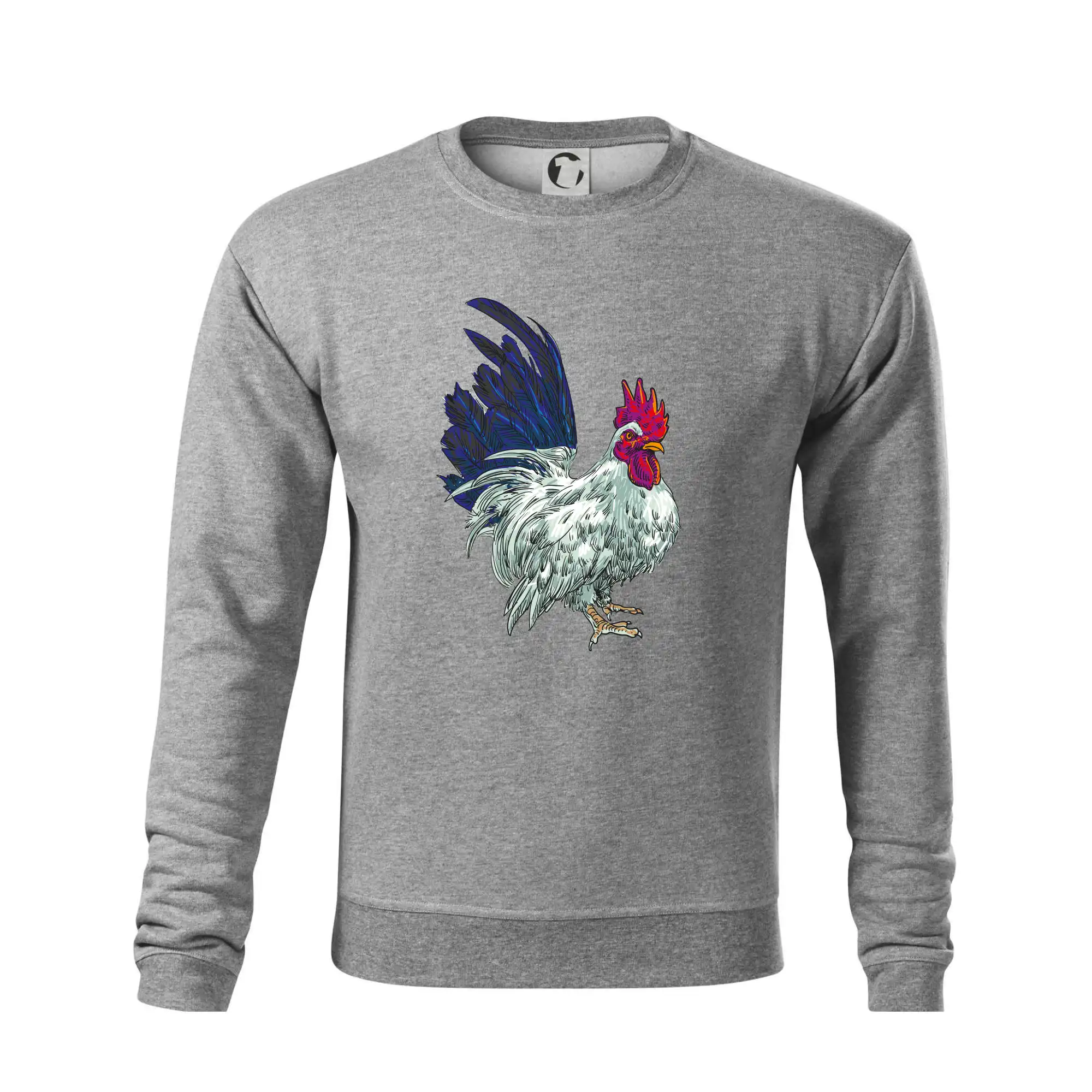 Kohout kreslený bílý