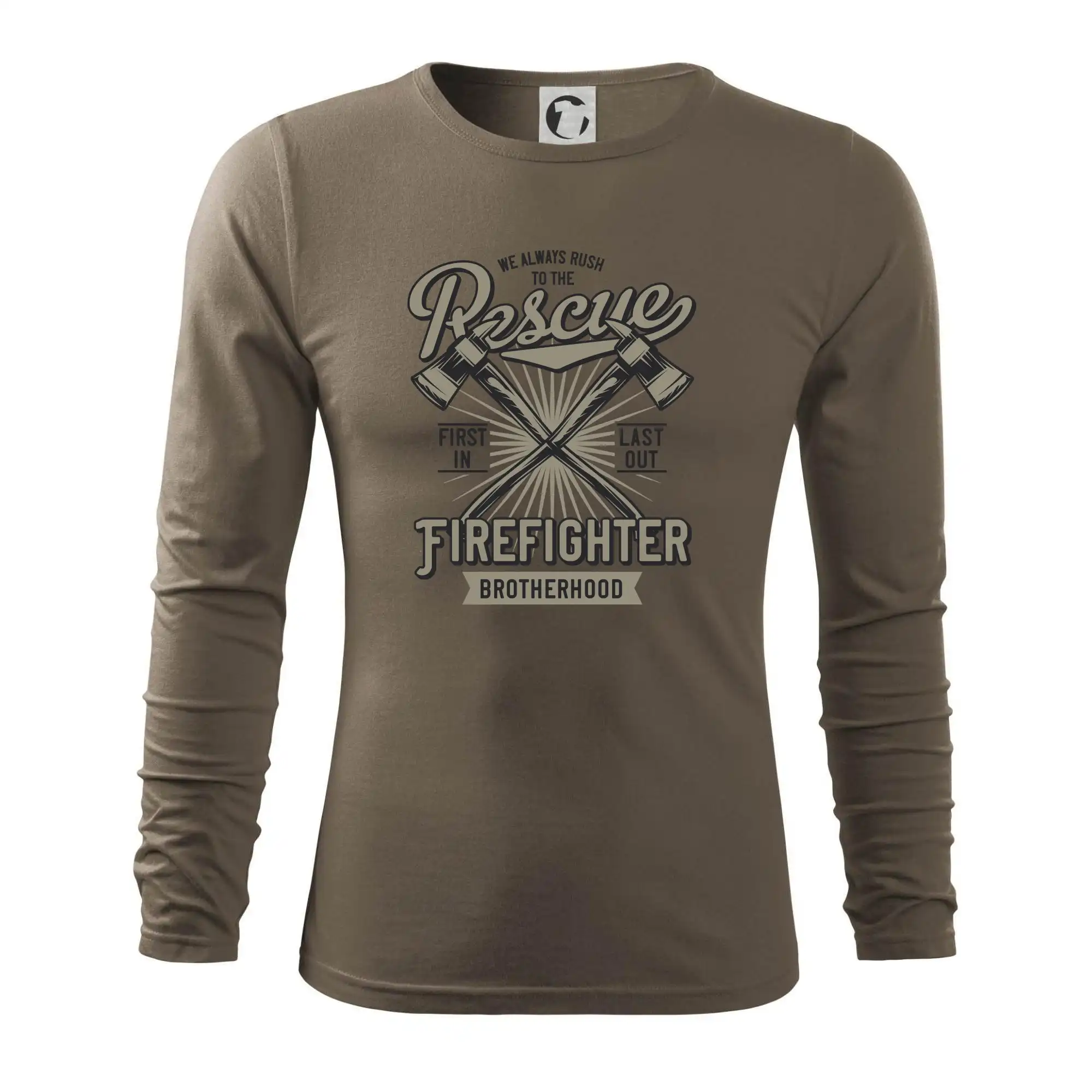 Originálne tričká pre hasičov - Rescue Firefighter - Tričko s dlhým rukávom FIT-T long sleeve
