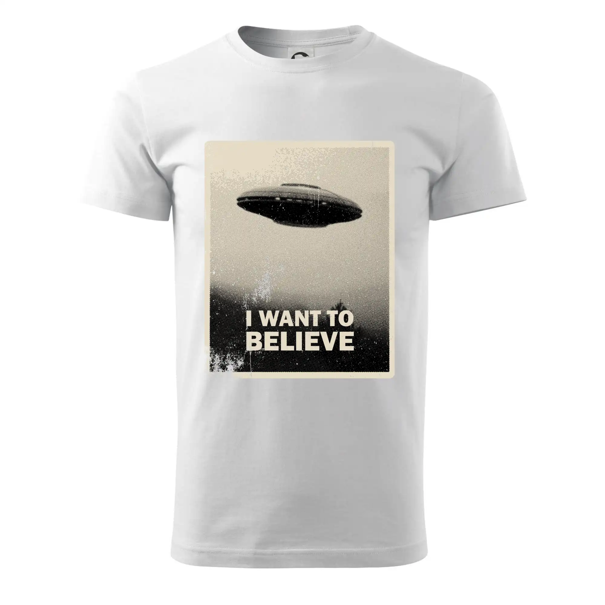 Vesmirne tričká - Poster I Want to Believe - Pánske tričko nižšej gramáže