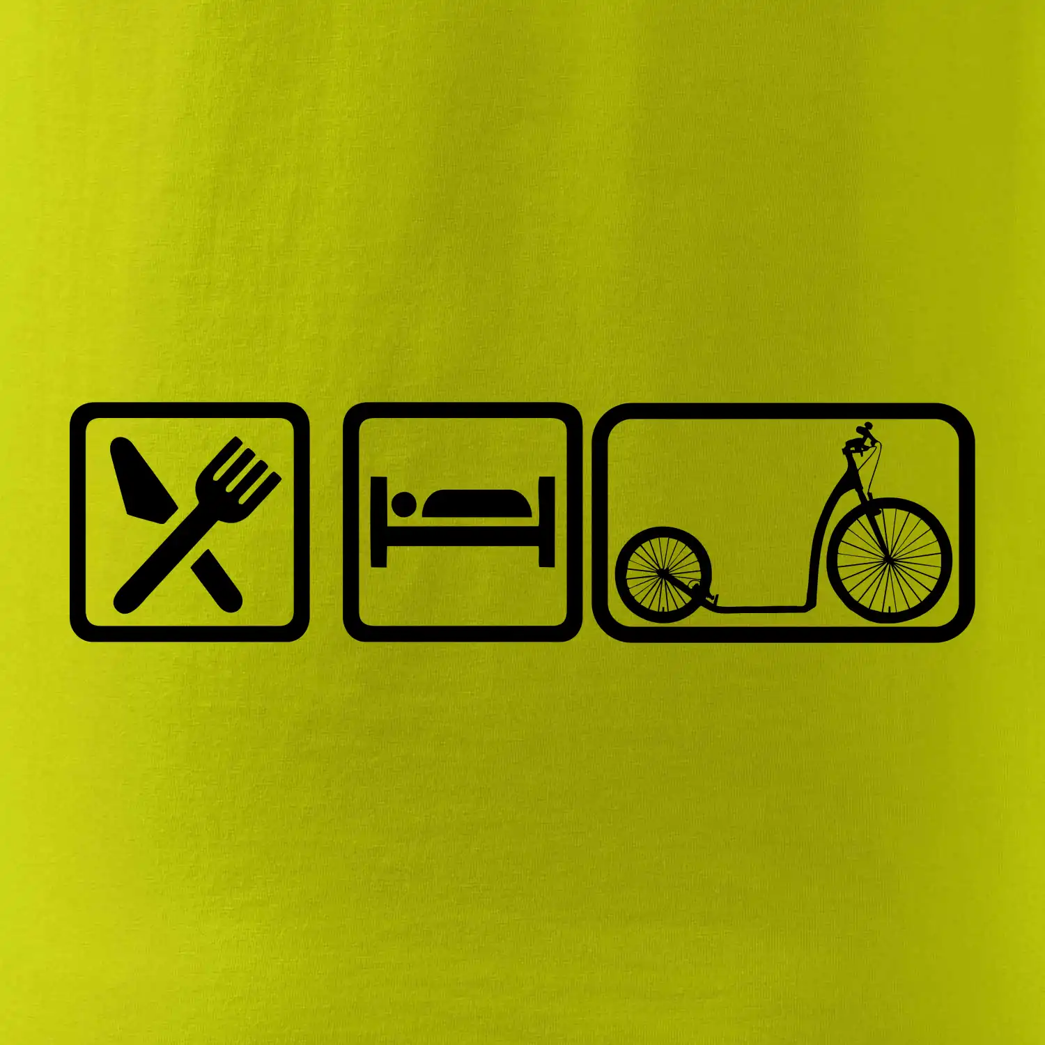 Eat sleep koloběžka velké a malé kolo