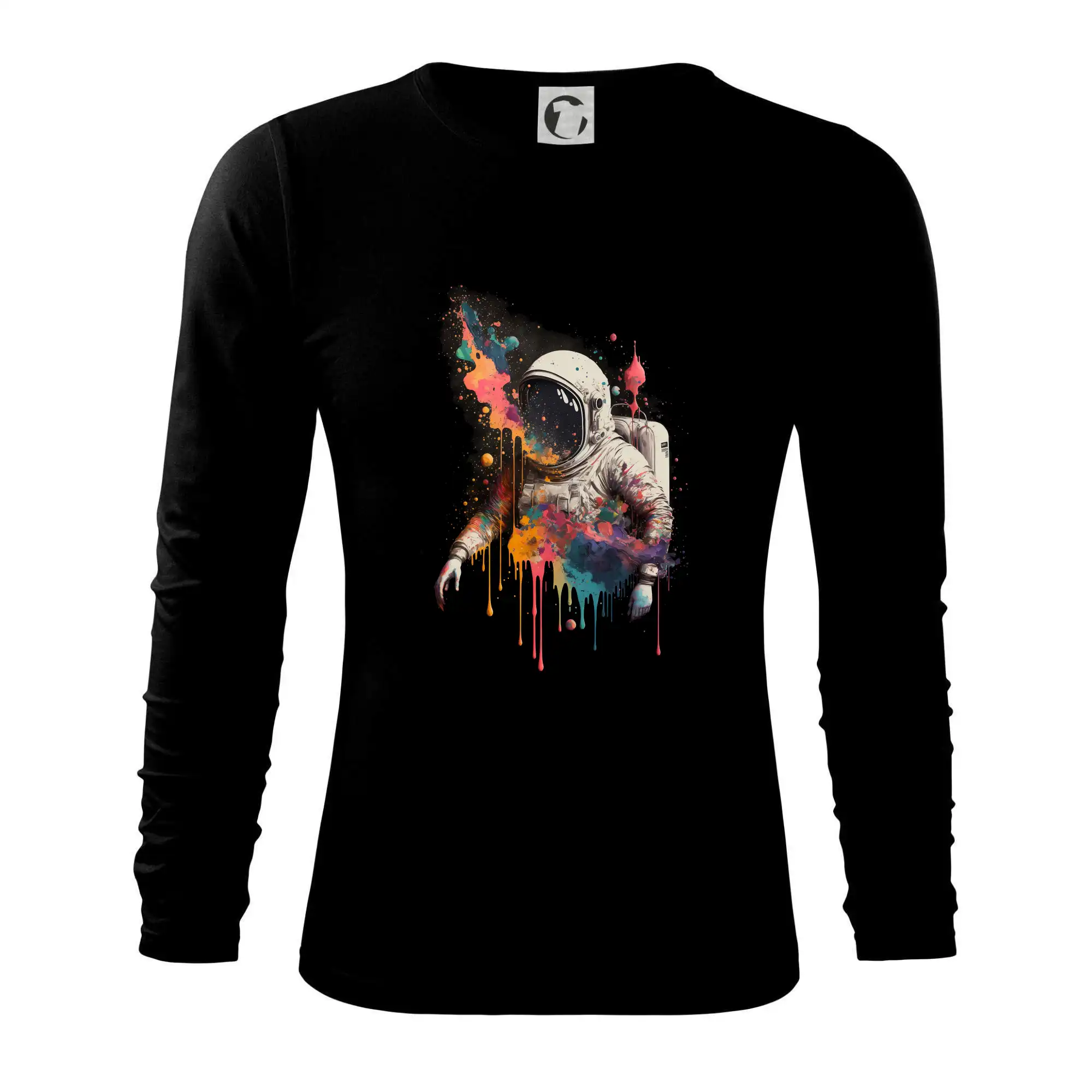 Vesmirne tričká - Kozmonaut color - Tričko s dlhým rukávom FIT-T long sleeve