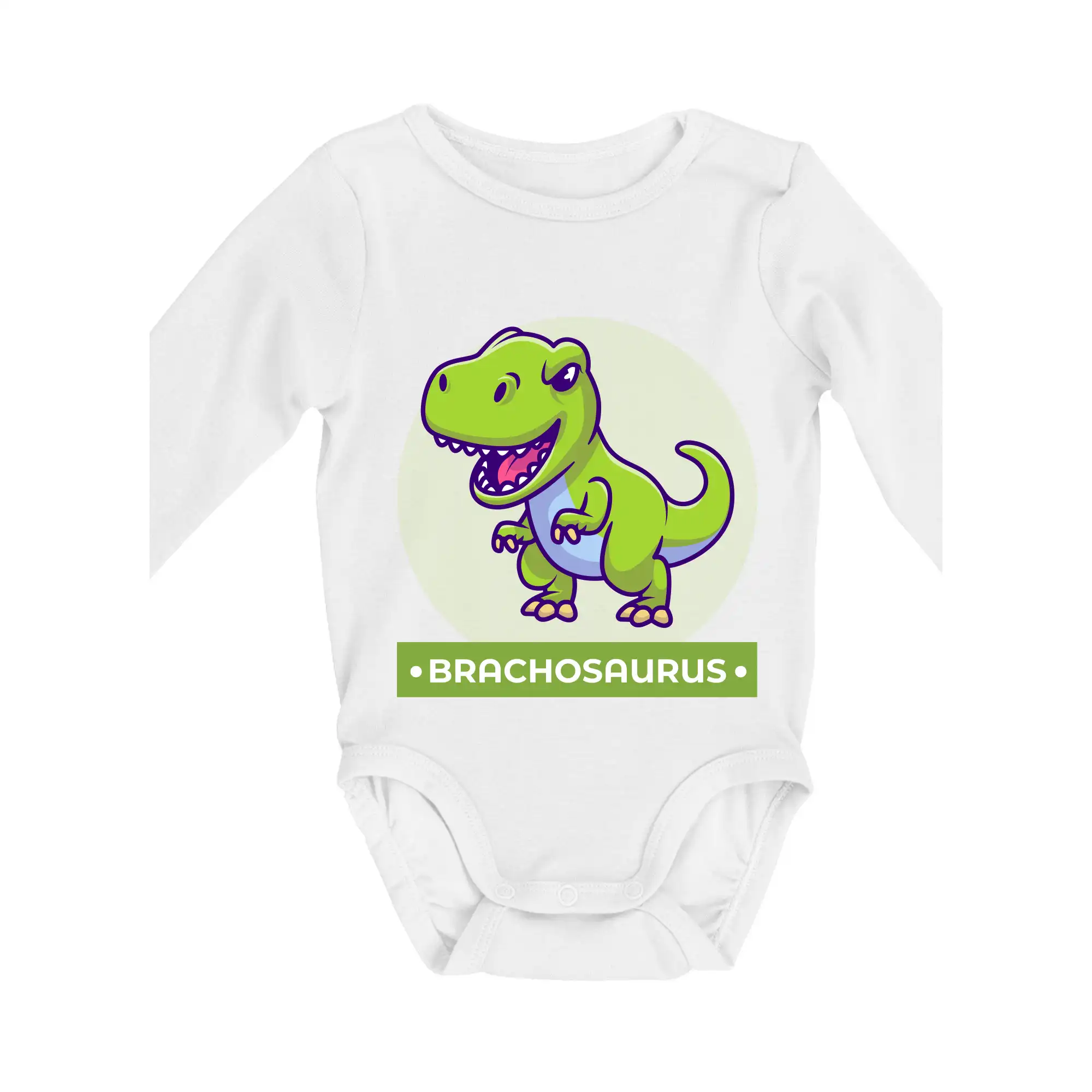 Tričká a mikiny pre syna - Dinosaurie rodina - bracho - Body dojčenské s dlhým rukávom