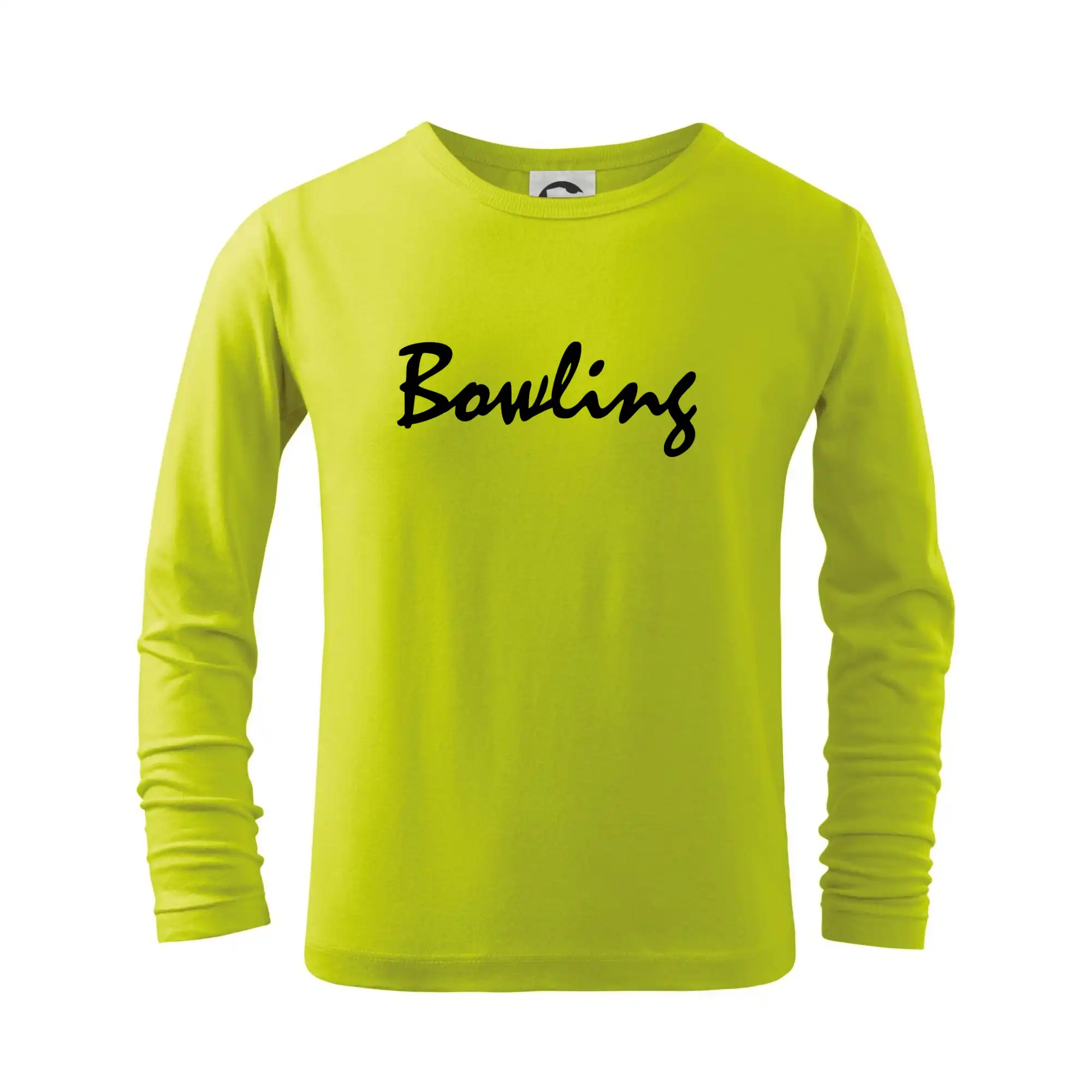 Tričká Bowling - Bowling nápis písacie - Tričko detské Long Sleeve
