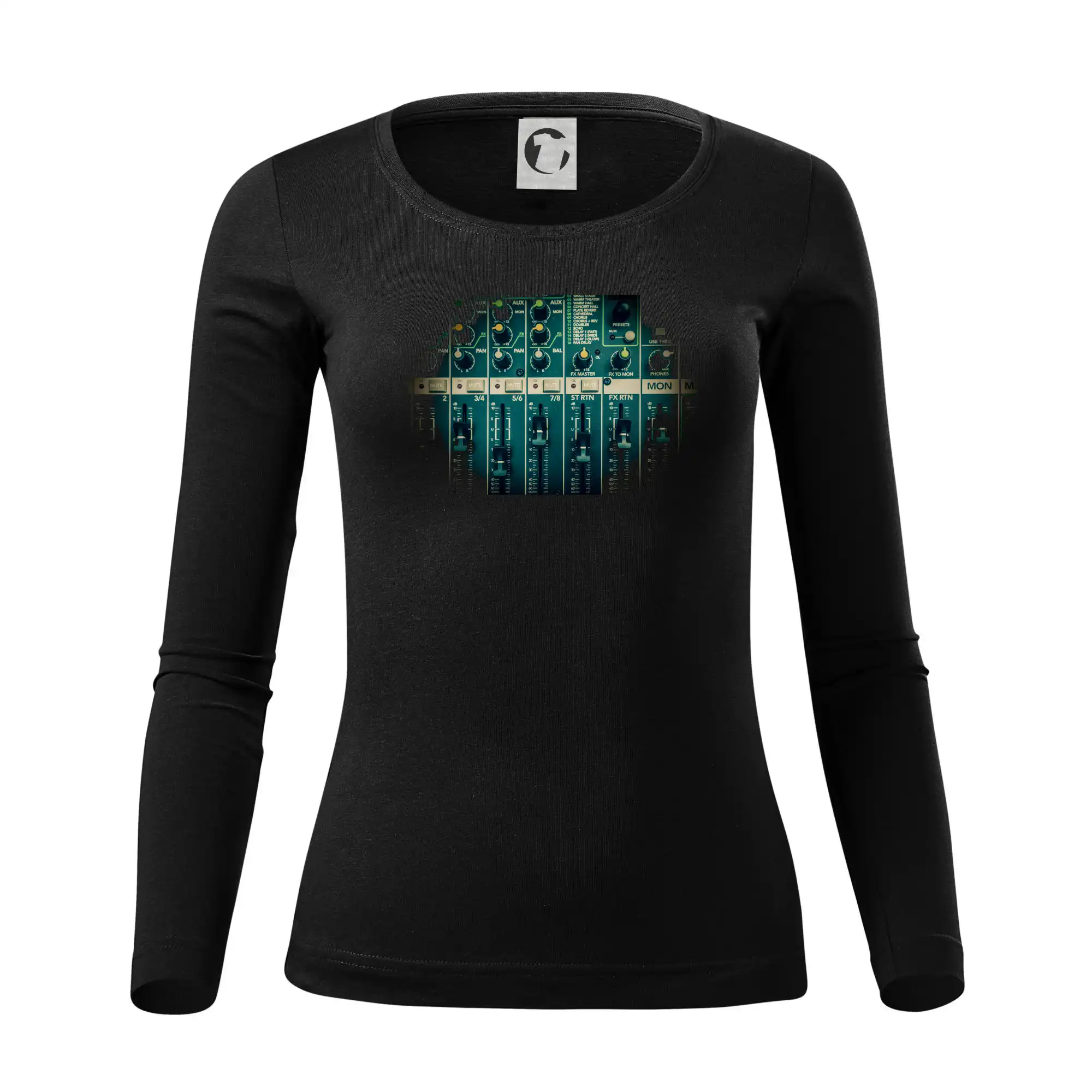 Zvukárskej mix - Dámske tričko FIT-T LS - zužené