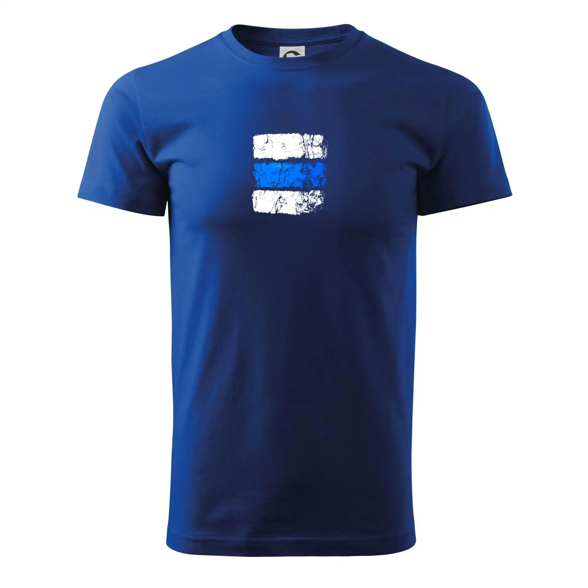 Trička pre cestovateľov - Turistická značka - modrá - Tričko extra veľké  (5-8XL)