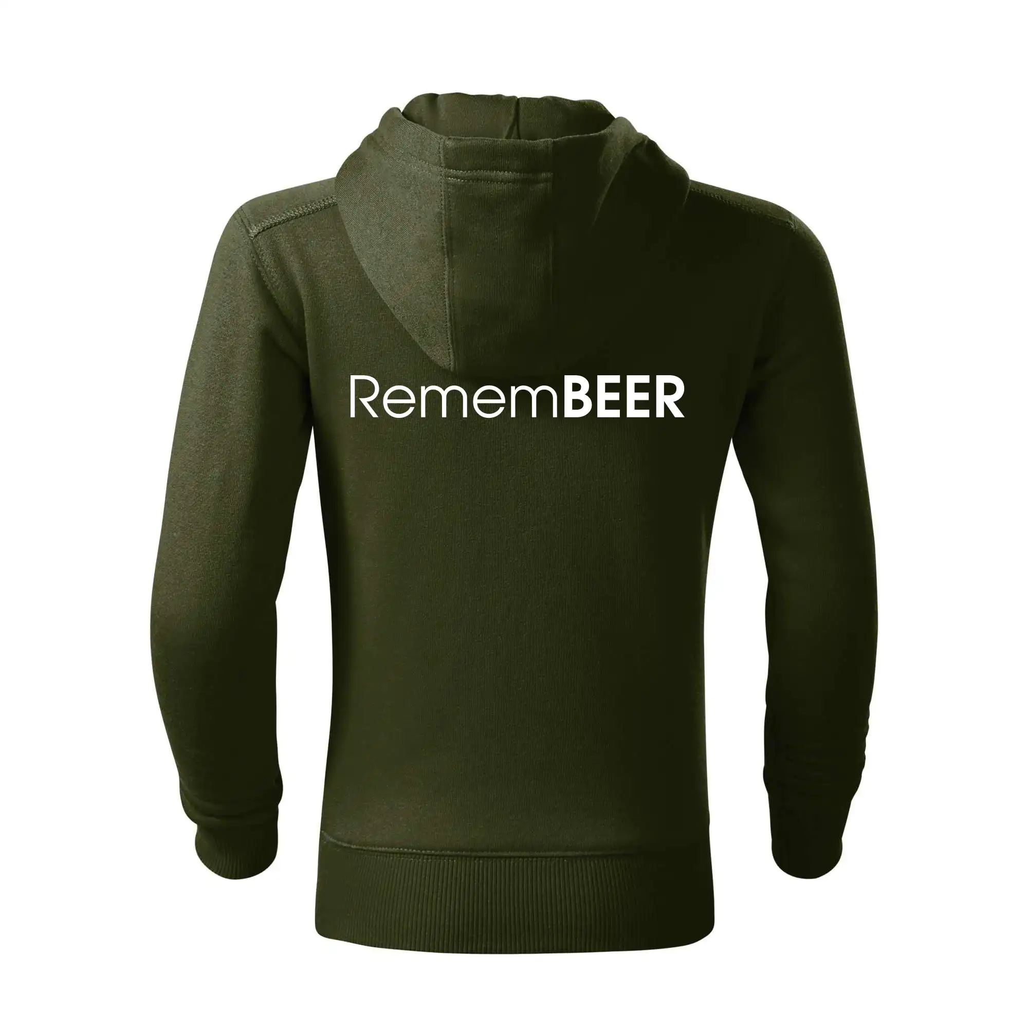 Vtipná tričká pre pivárov - Pivné nápisy RememBEER - Detská s kapucňou na zips