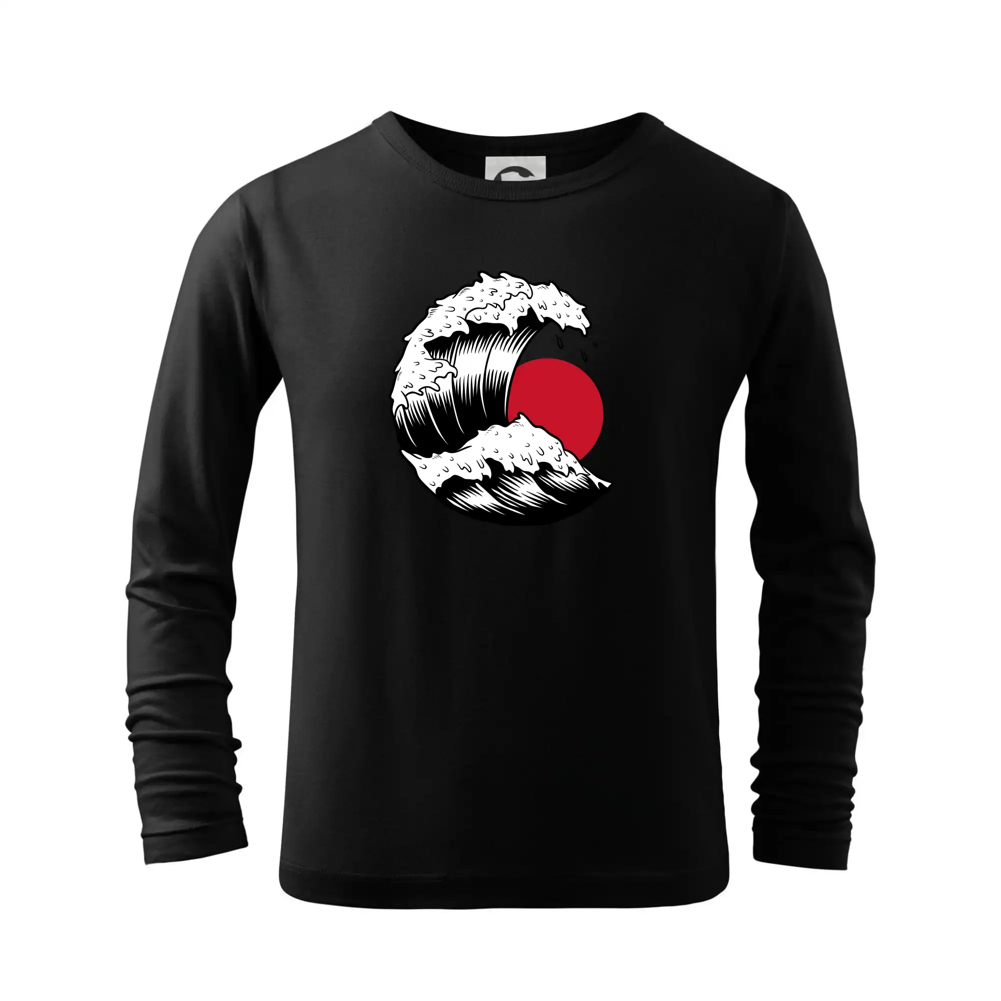Tričká s japonskou tematikou - Japan culture - vlna - Tričko detské Long Sleeve