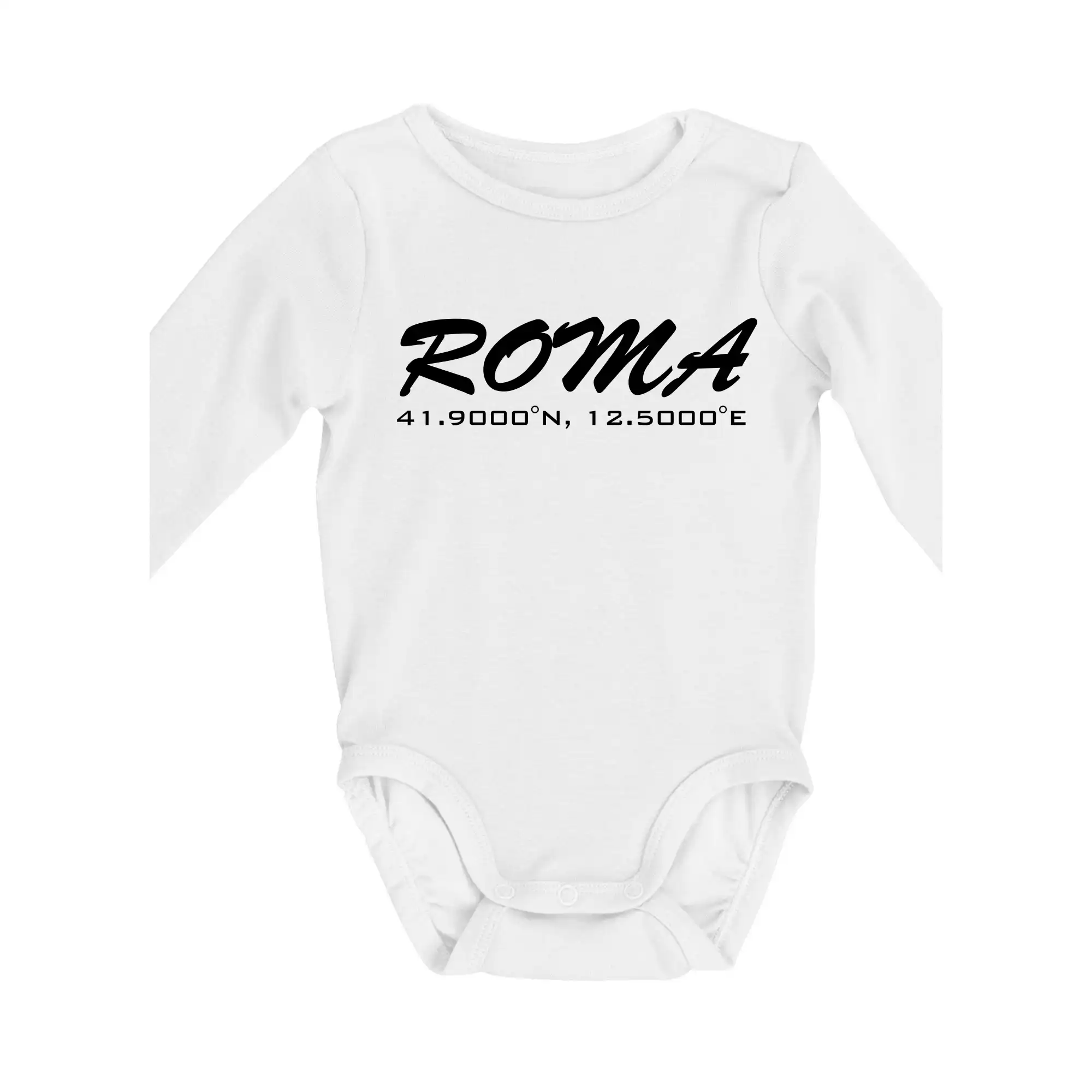 Tričká Taliansko - Roma GPS - Body dojčenské s dlhým rukávom