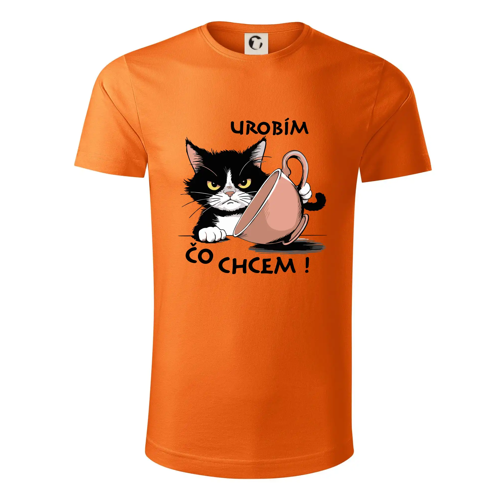 Vtipná tričká s mačkou - Mačka urobím čo chcem - Tričko z organickej bavlny