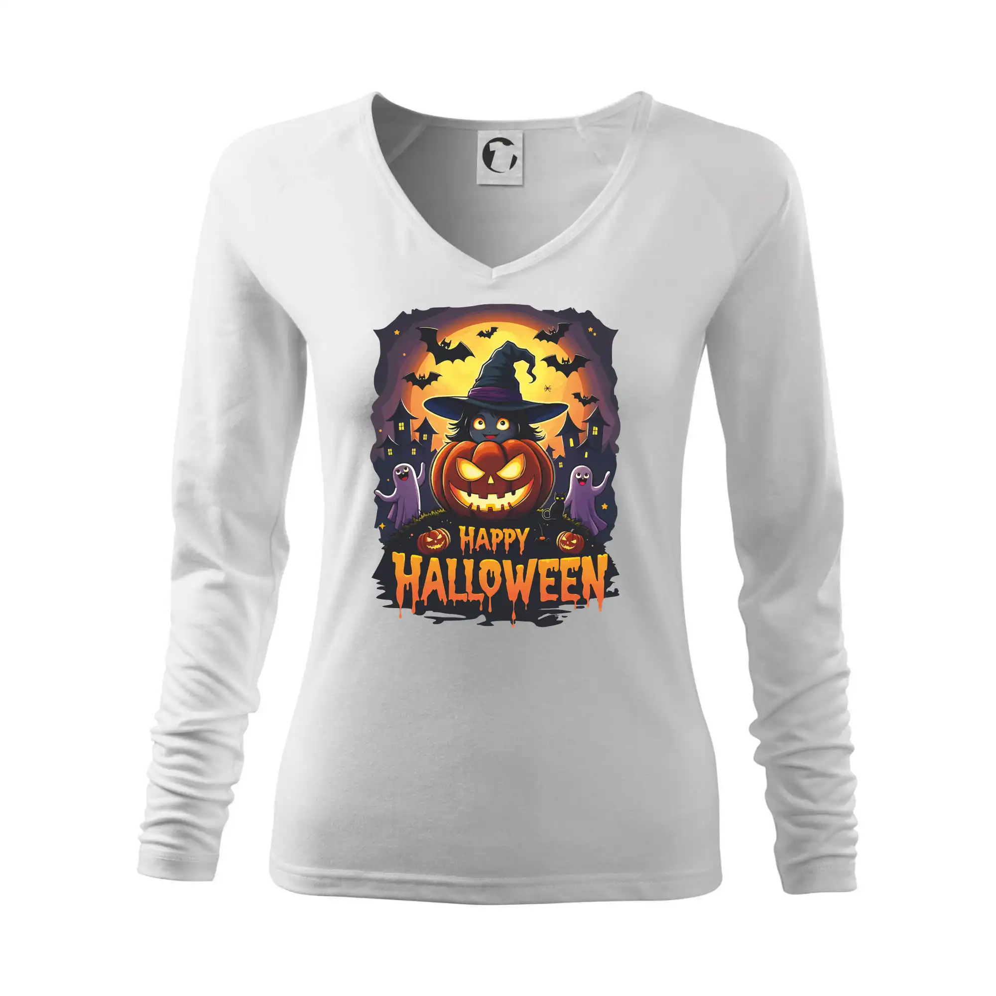 Grafické tričká - Happy Halloween - Tričko dámske Elegance