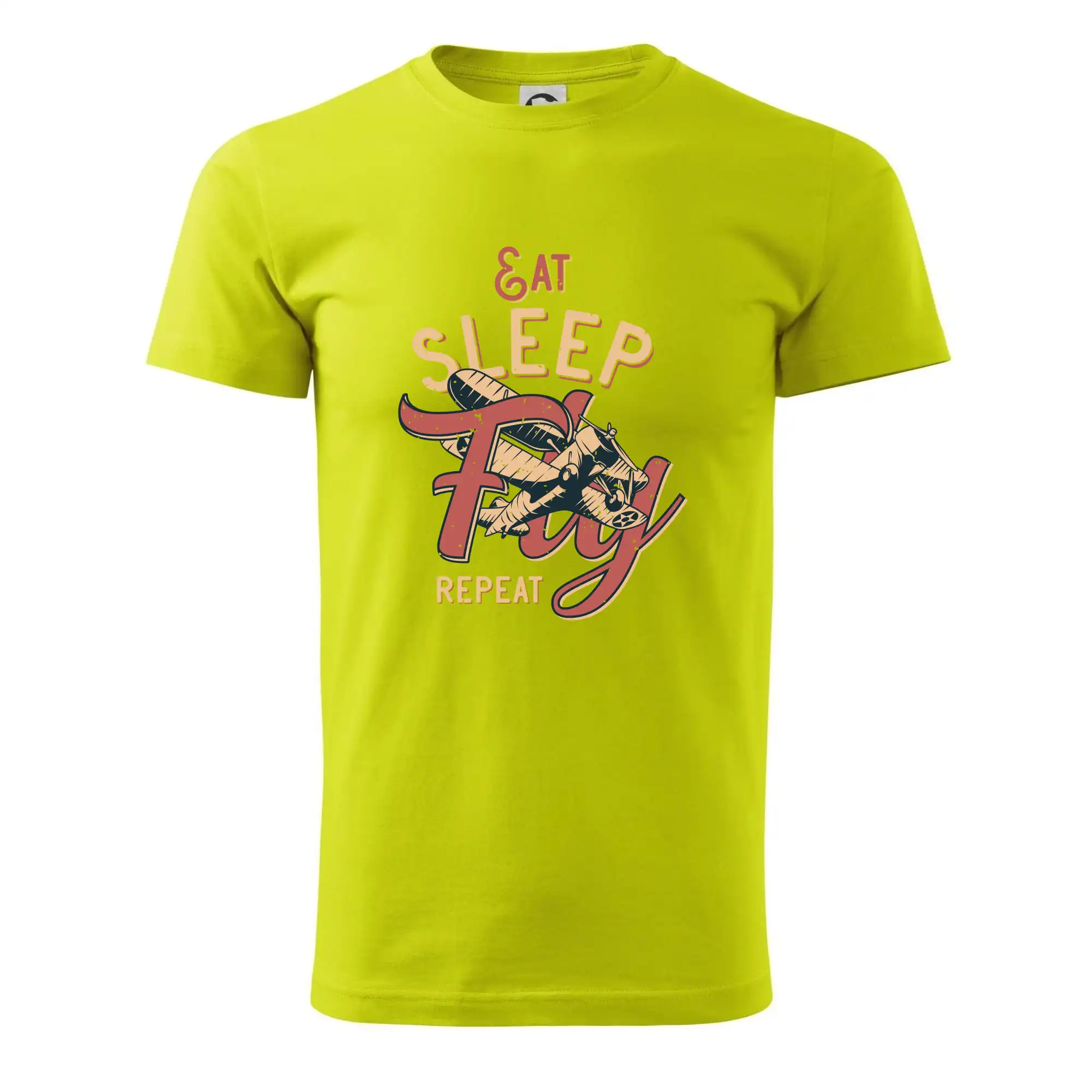 Eat Sleep Fly Repeat letadlo - Pánske tričko nižšej gramáže