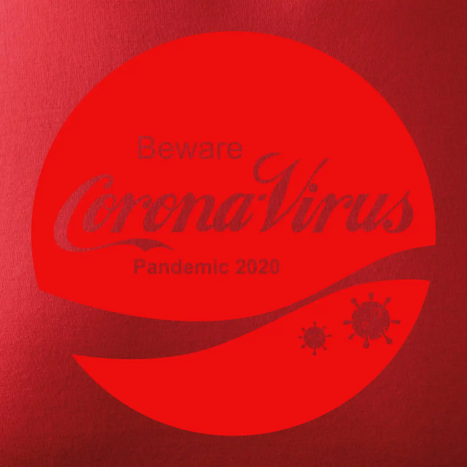 Corona virus pandemic logo