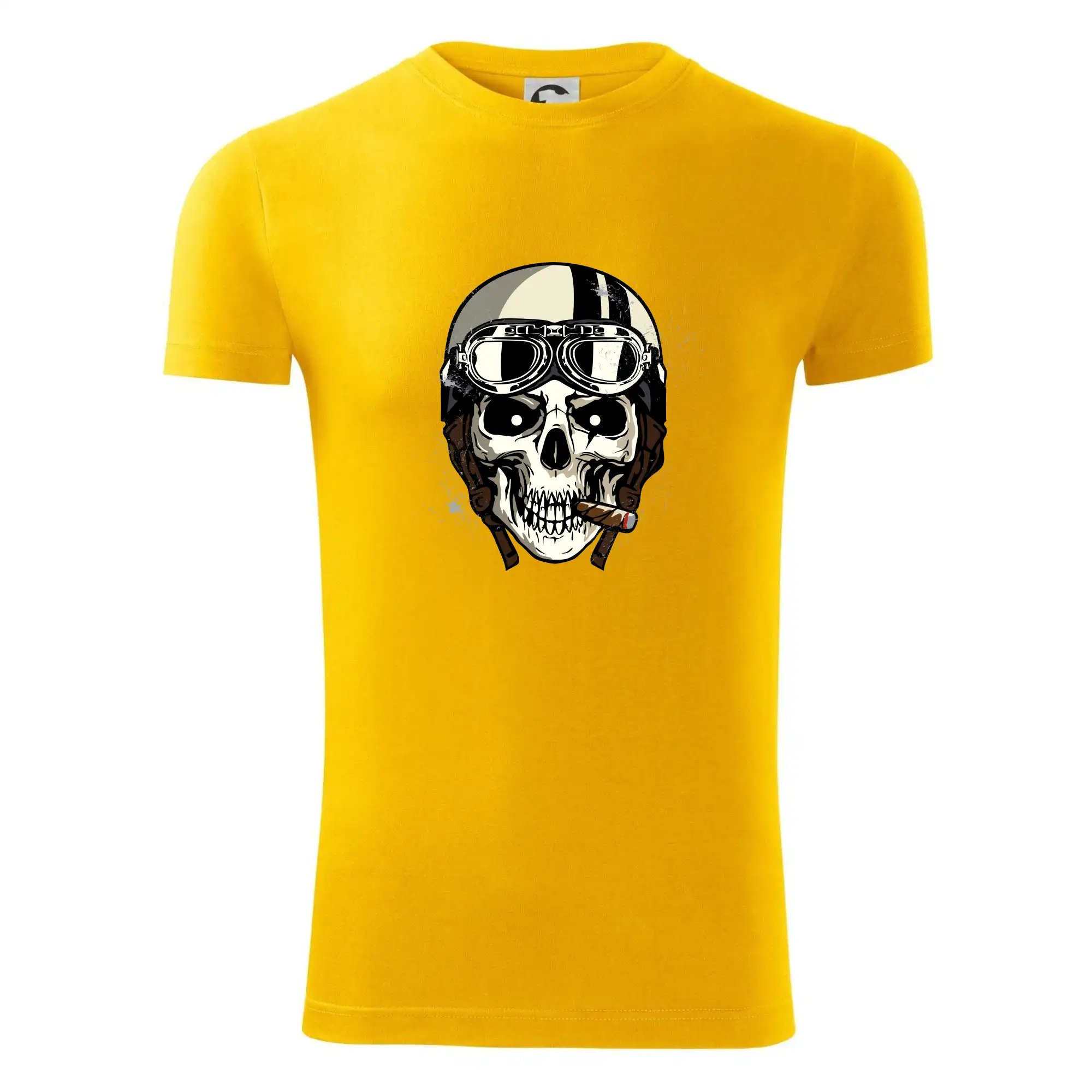 Motorkářská helma a doutník