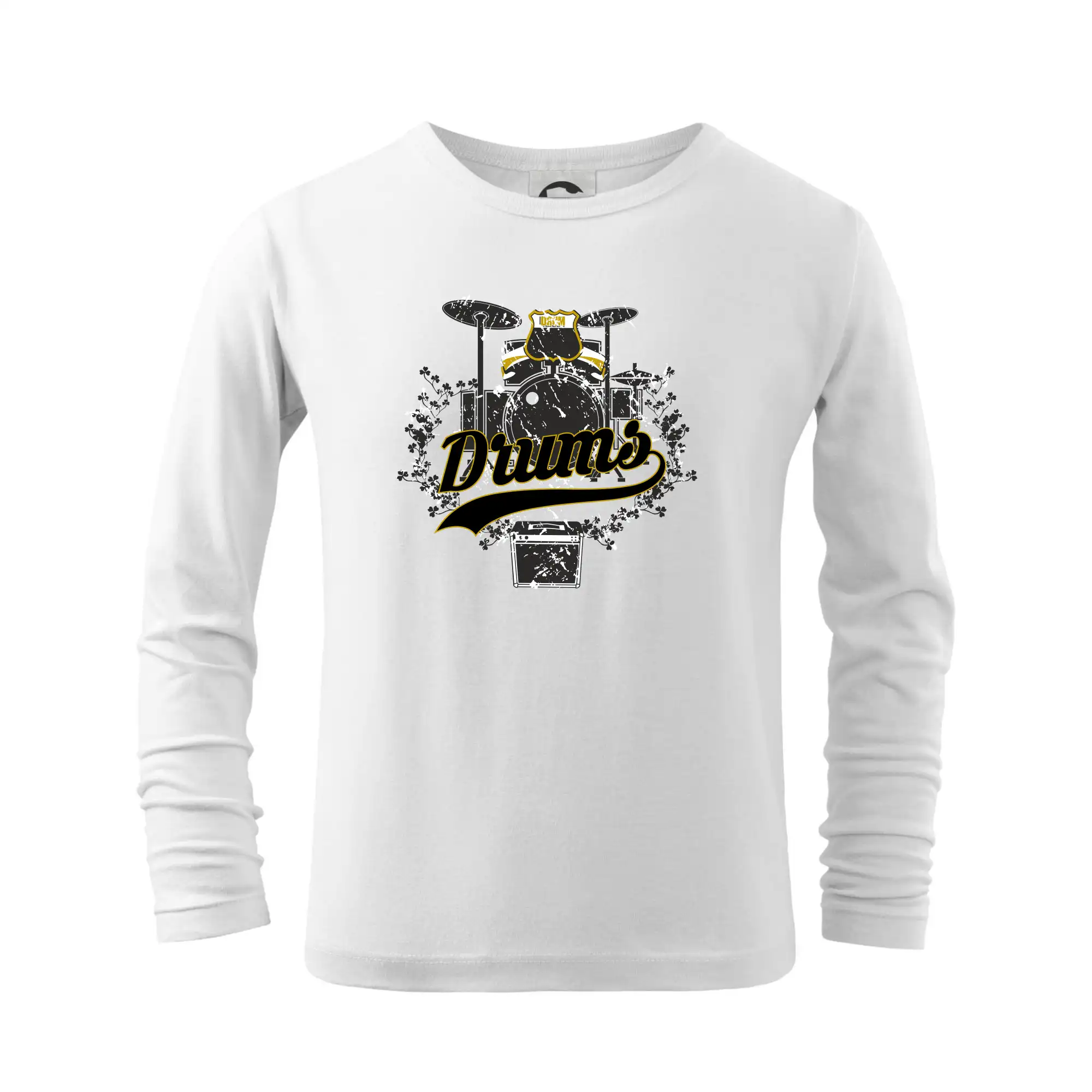 Drums - kreslené bubny - Tričko detské Long Sleeve