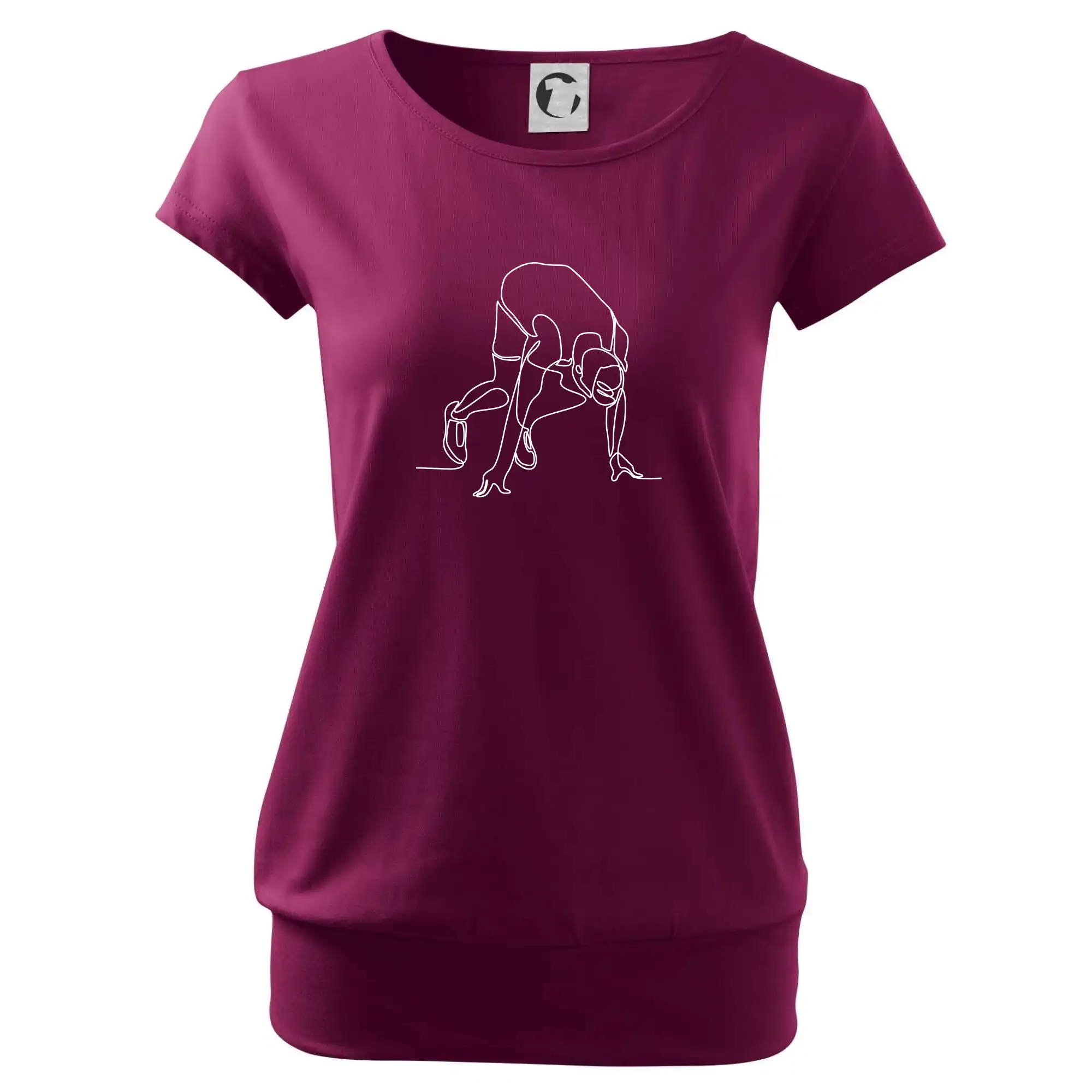 Běžec na startu jedním tahem