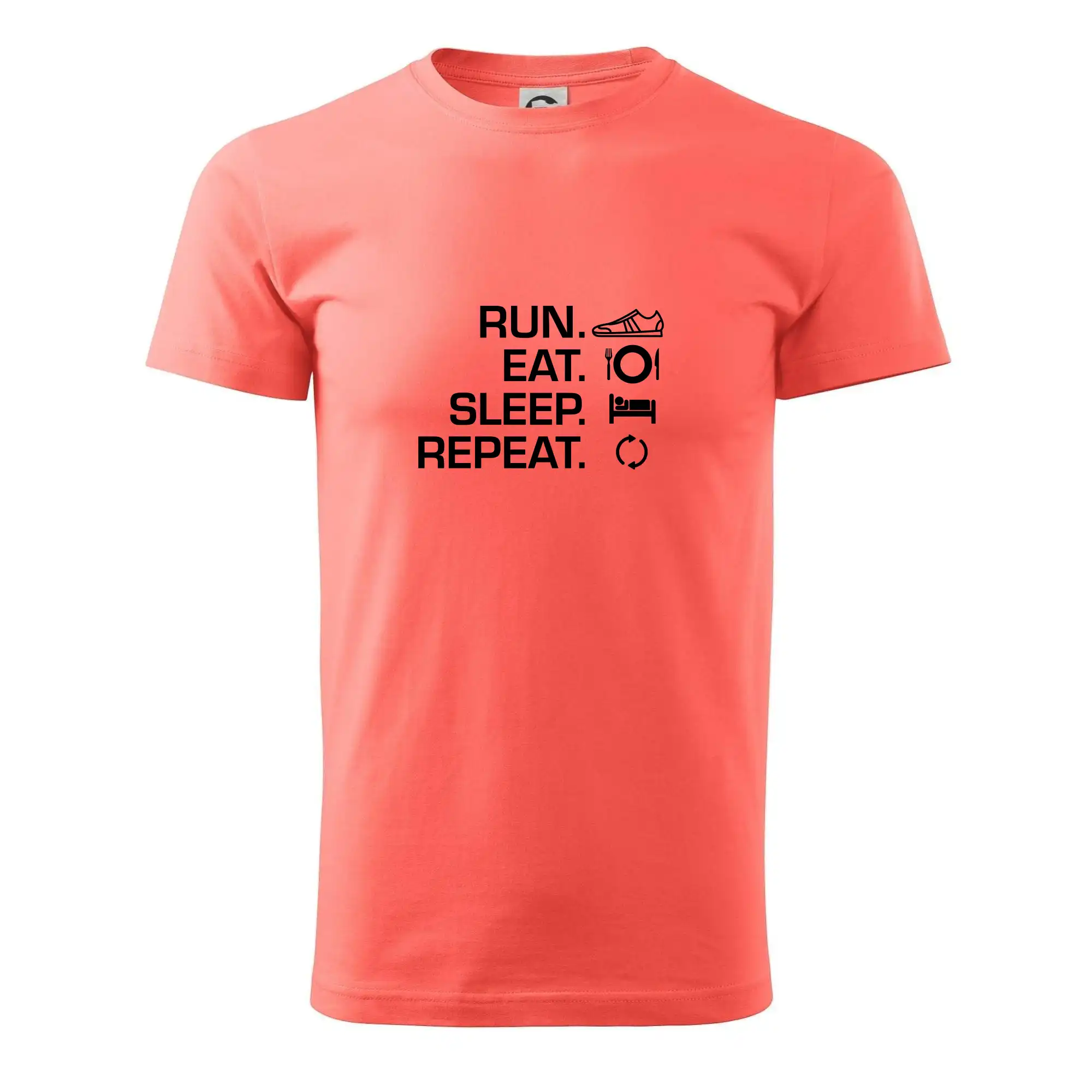 Tričká pre bežcov - Run eat sleep repeat - Pánske tričko nižšej gramáže