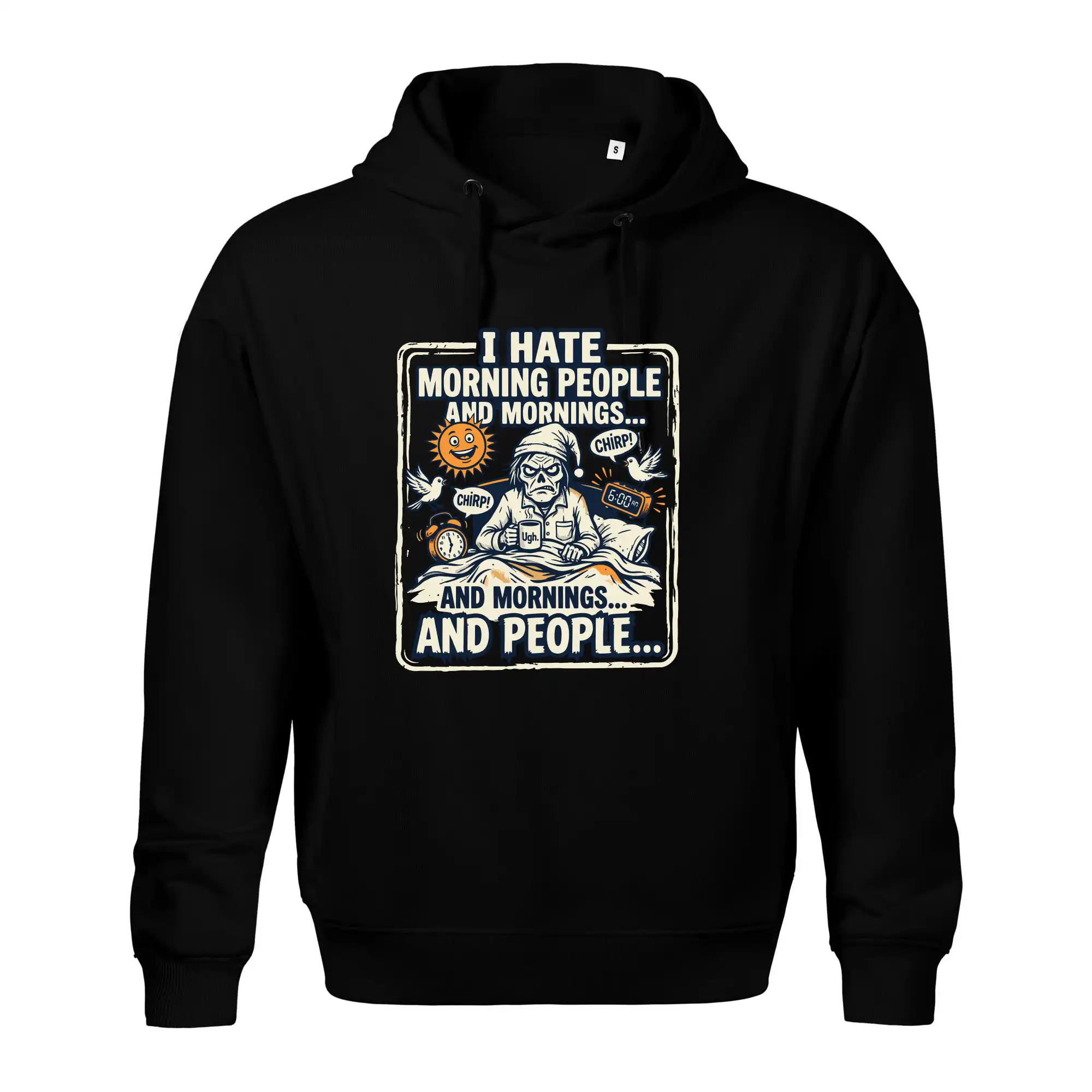 i hate morning people and mornings.... and people... - barevný obrázek