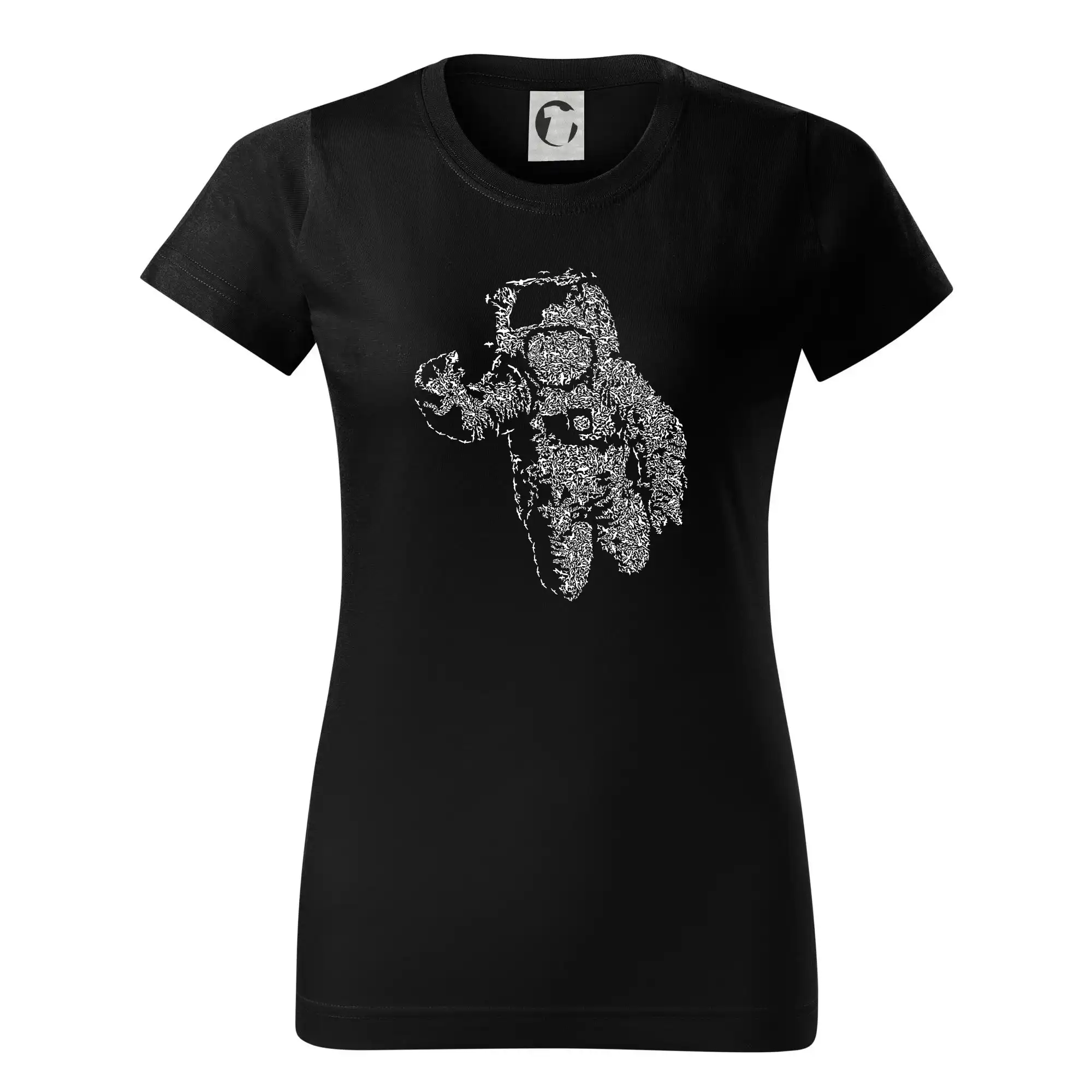 Vesmirne tričká - Flying Astronaut - Dámske tričko basic - ľahko voľnejšie a dlhšie