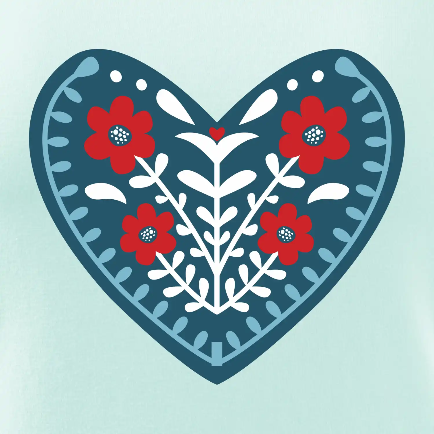 Folklor - srdce modré plné