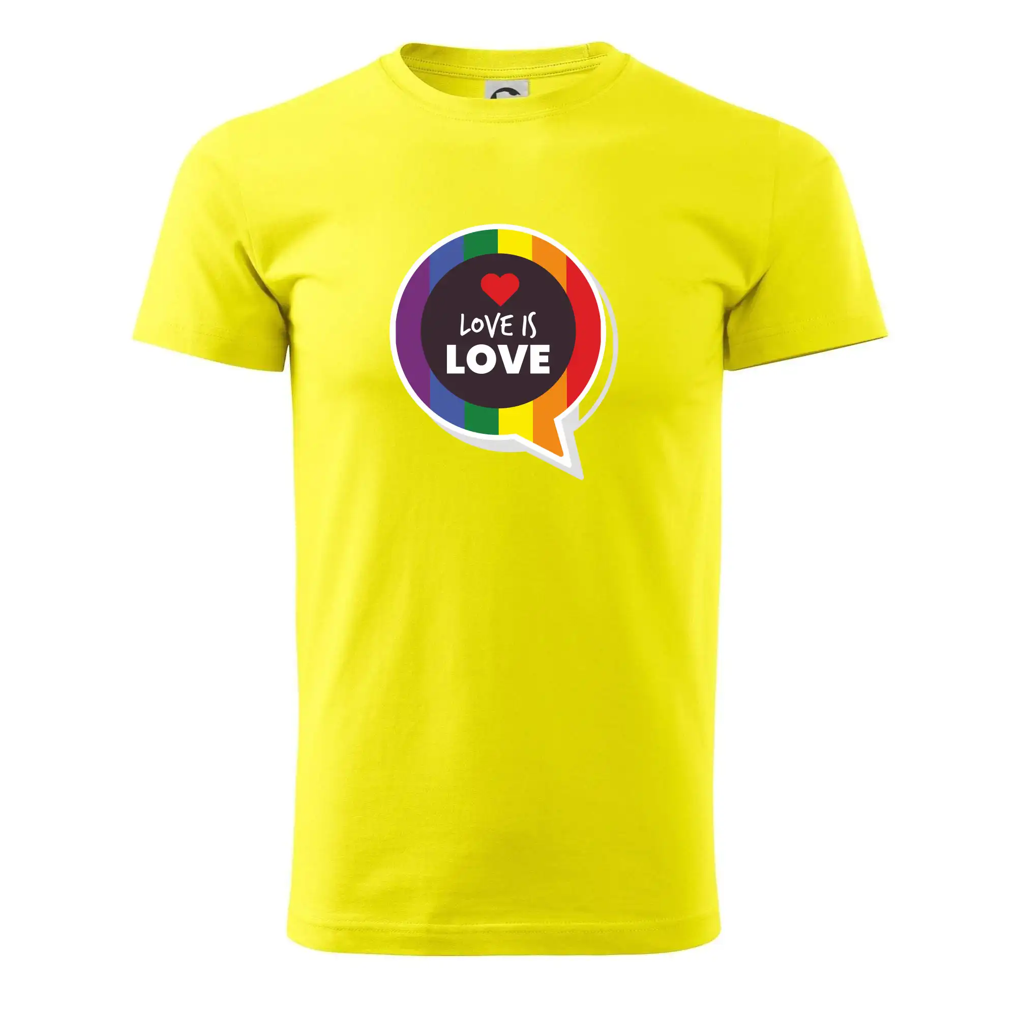 Tričká pre LGBT a Queer komunitu - Love is love bublina - Pánske tričko nižšej gramáže