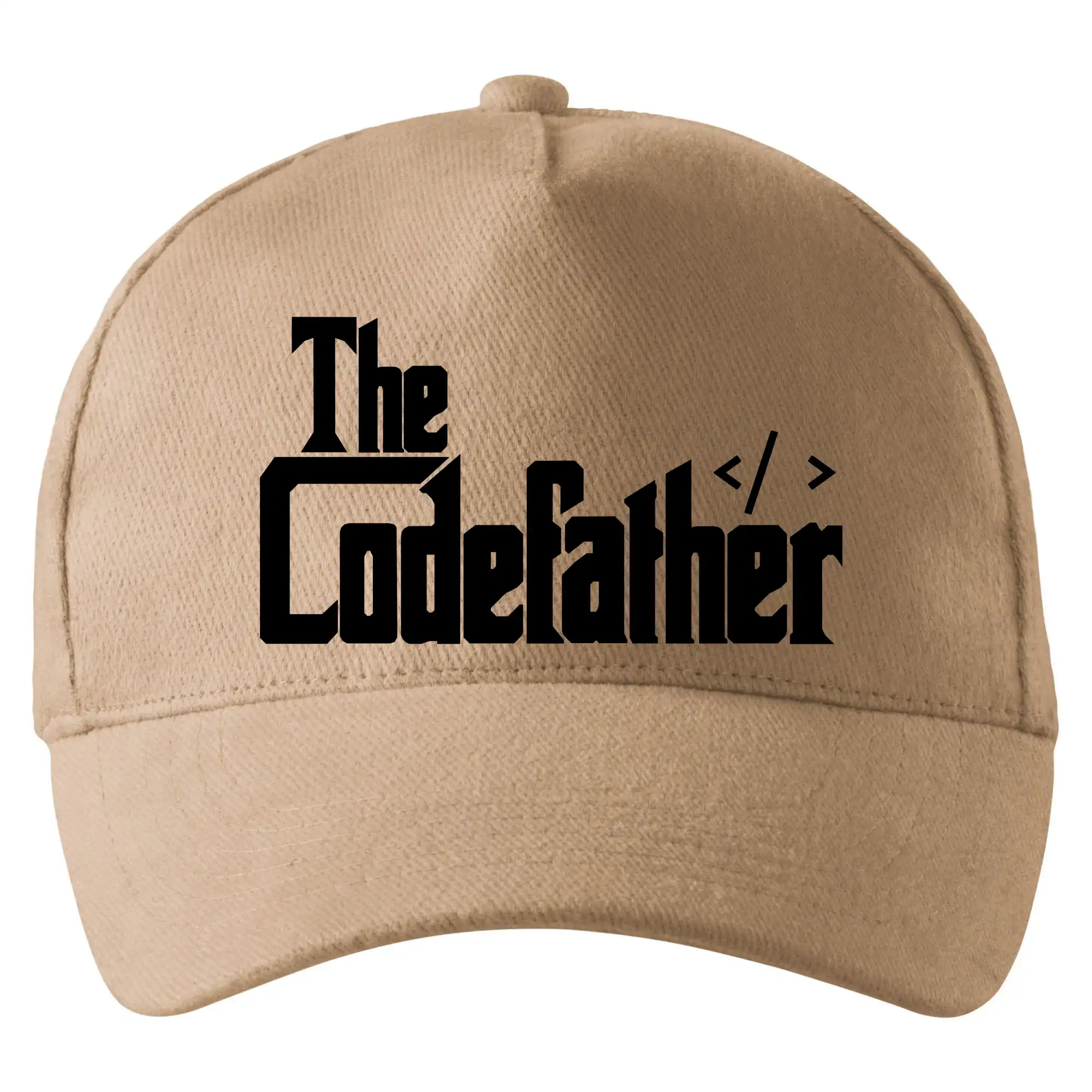 Tričká pre ajťákov - The codefather - Šiltovka so zahnutým šiltom a mosaznou sponou